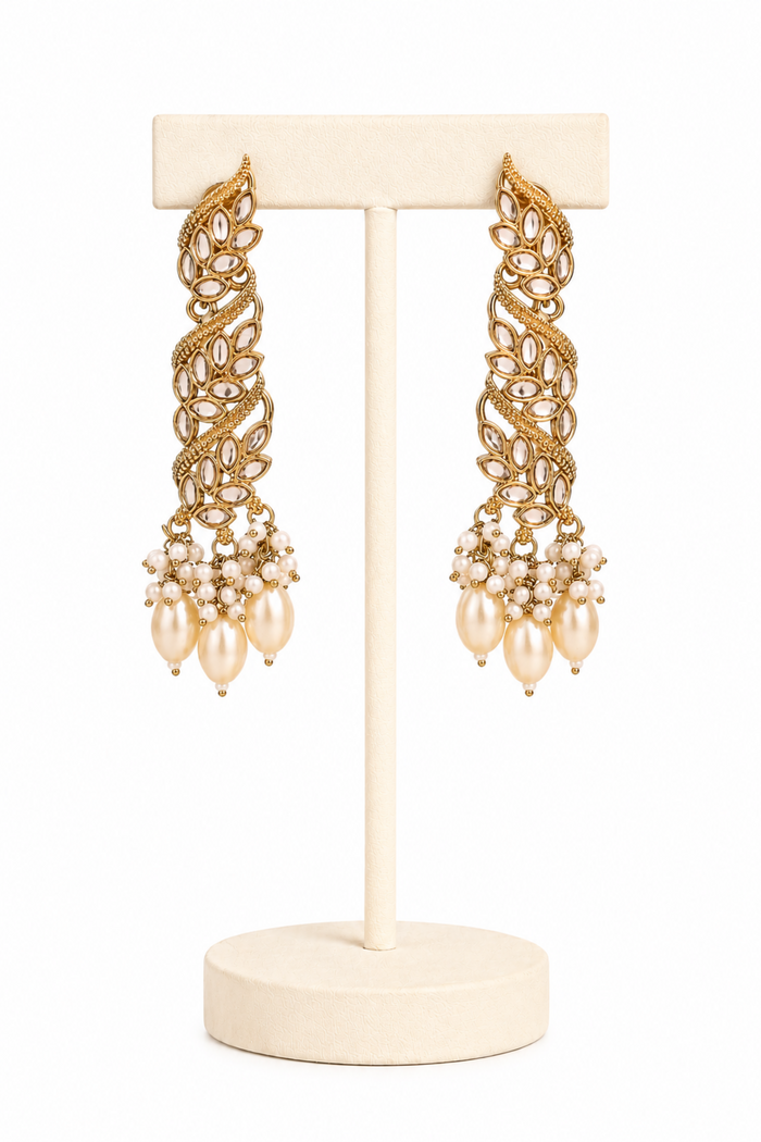 Eira Pearl Cascade Earrings – Pearl Drop Earrings for Women