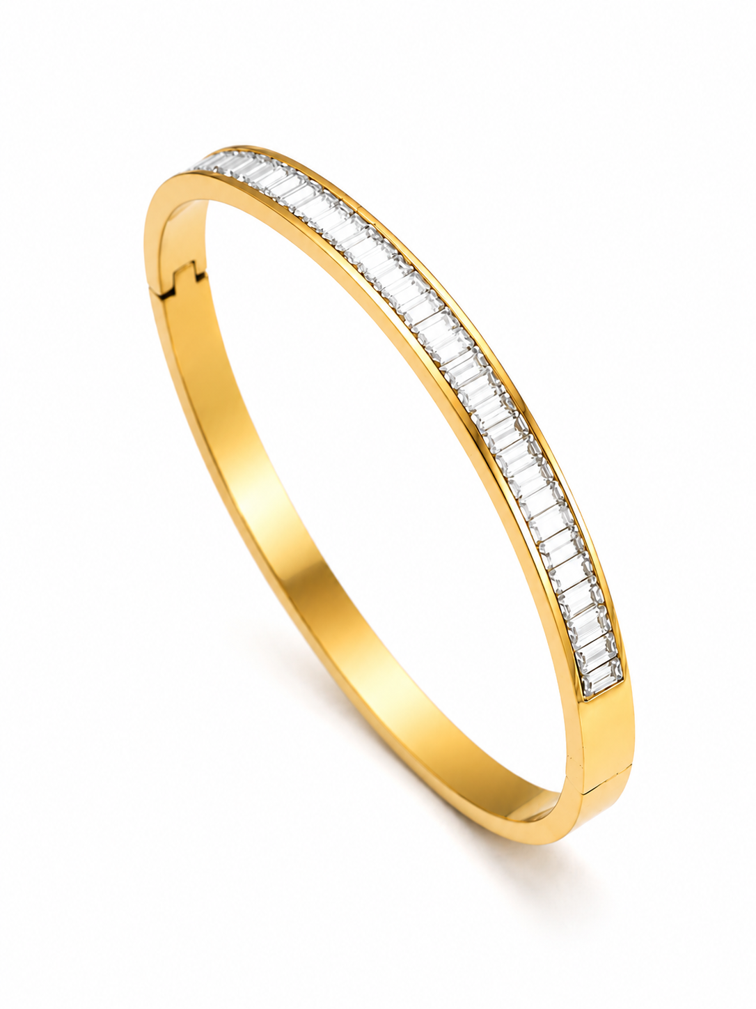 Élan Spark Bangle – Gold Plated Zircon Bangle for Women – Pabeena