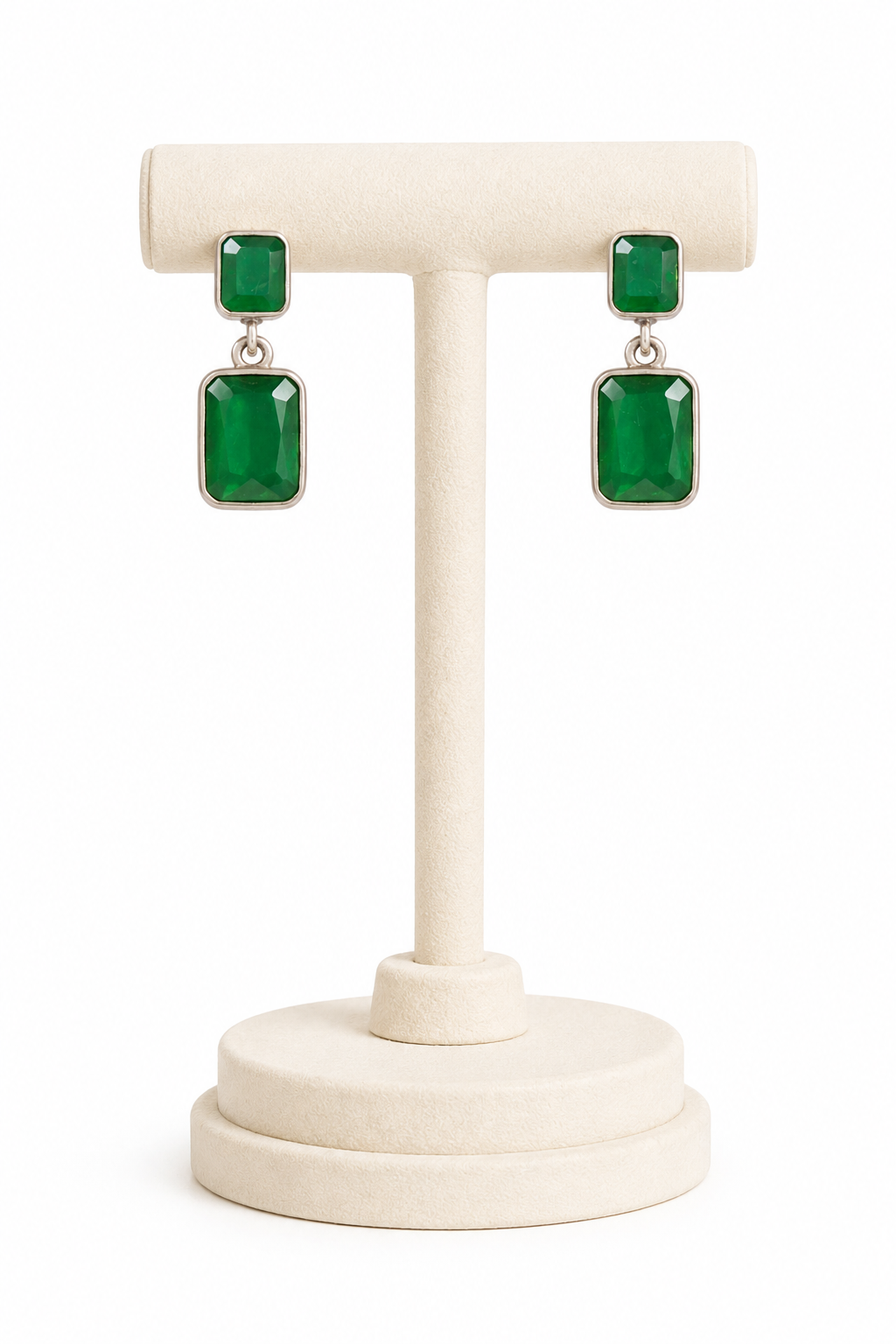 Emerald Dew Drop Earrings - Pabeena