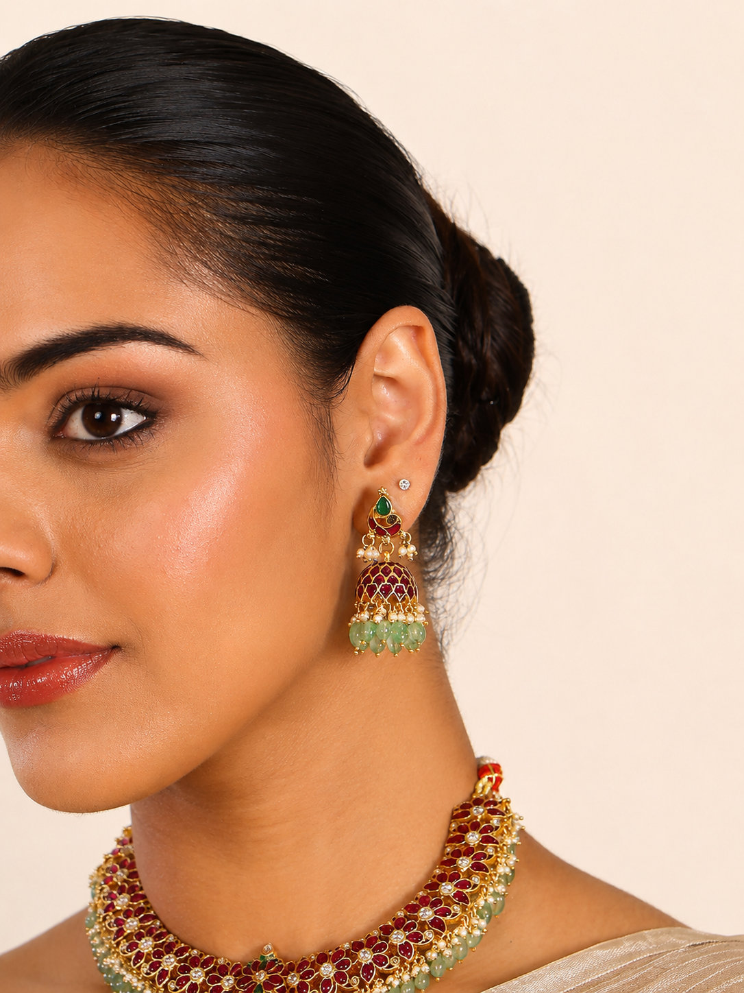 Noor Meena Jhumkas - Pabeena