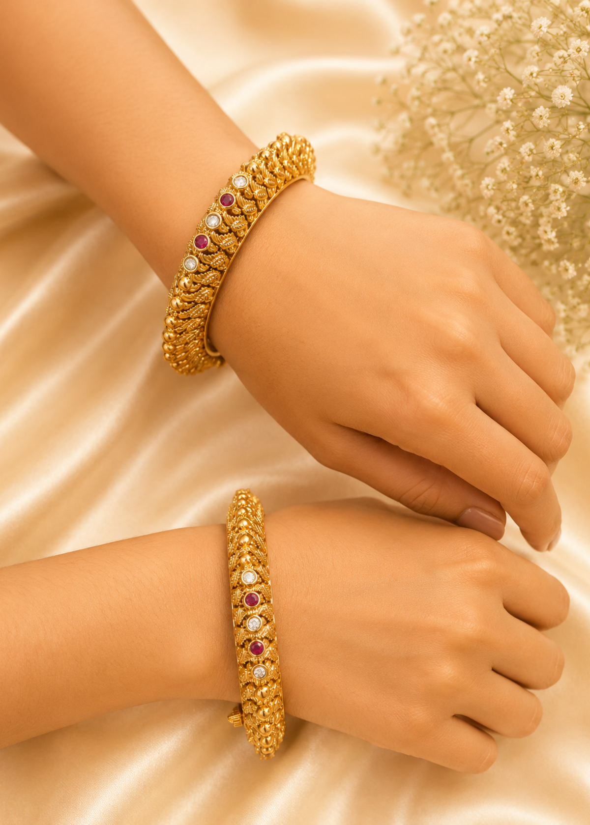 Maharani Ruby Bangles - Pabeena