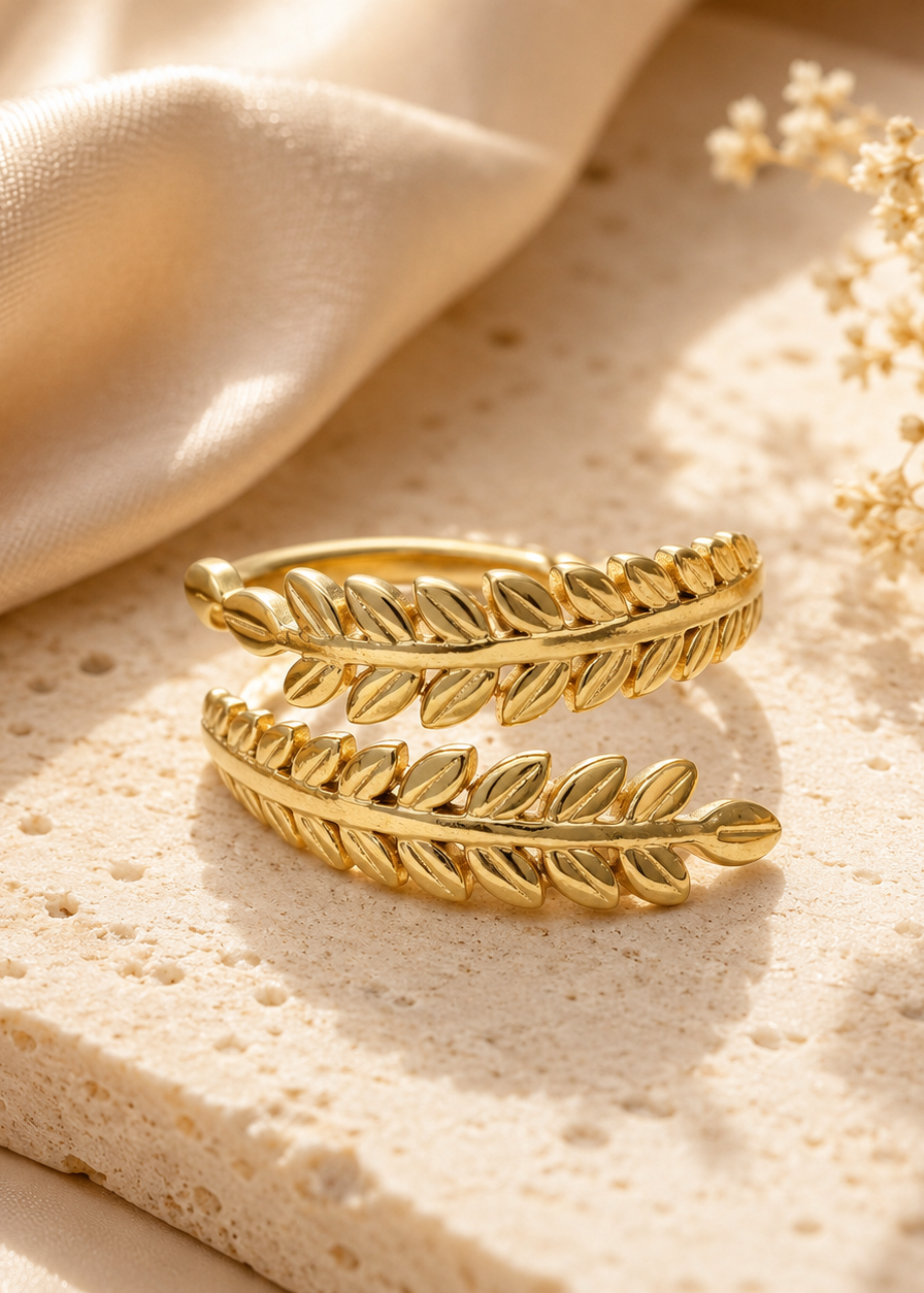 Golden Fern Ring - Pabeena