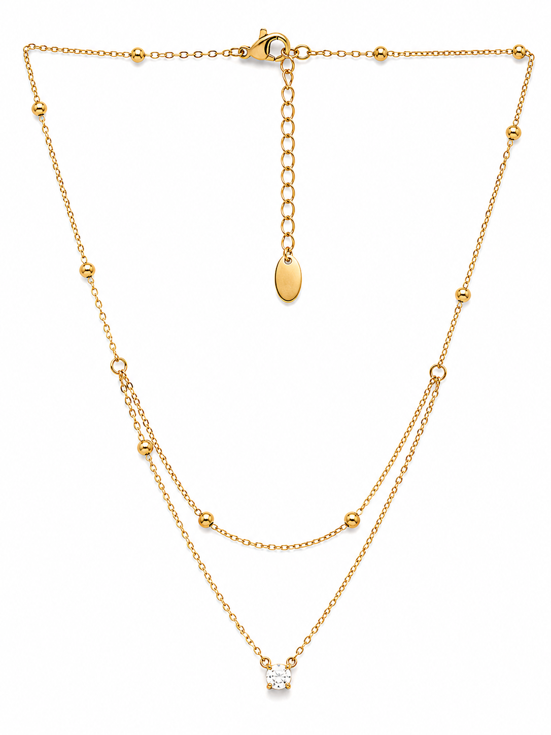 Glint Layered Necklace – view 5 – Pabeena