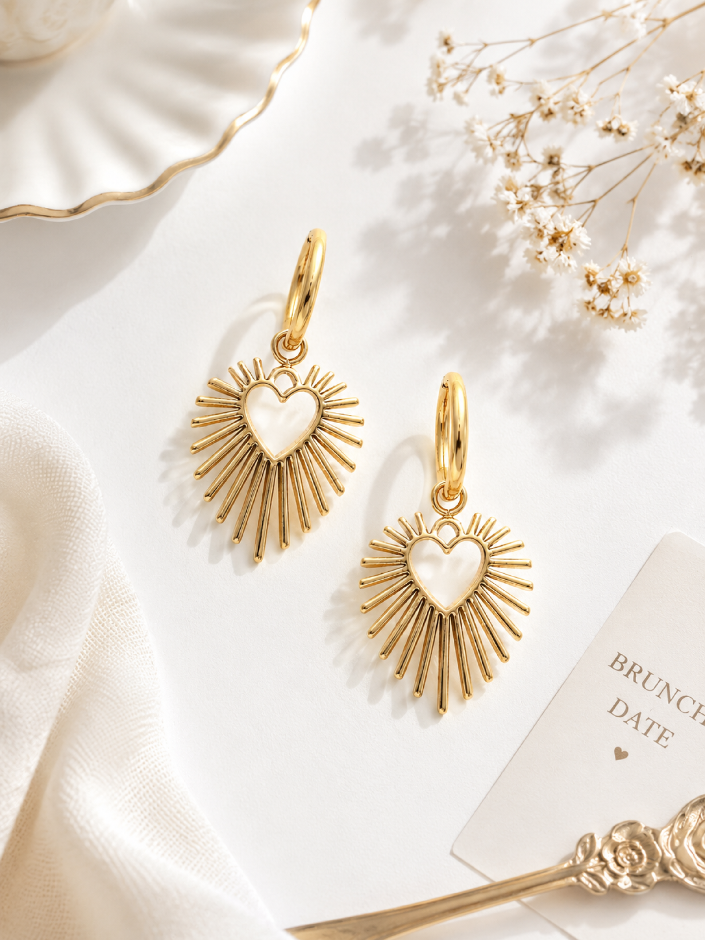Halo of Love Earrings – view 3 – Pabeena