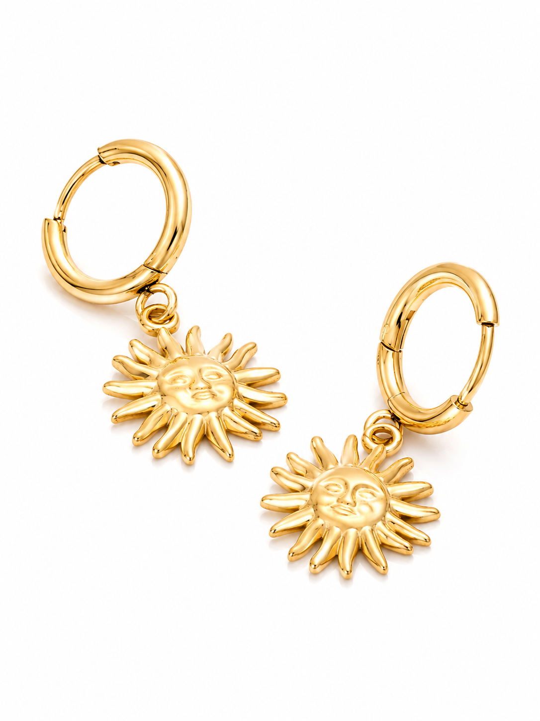 Helia Hoop Earrings – Gold Plated Hoops for Women – Pabeena