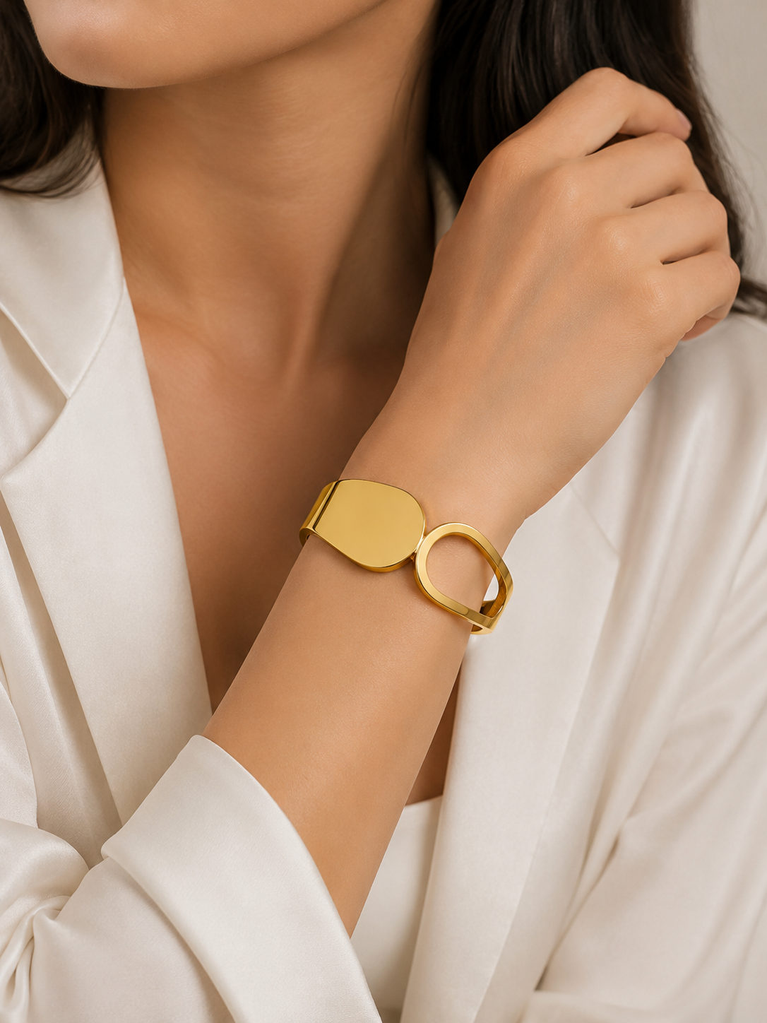 Iconic Love Cuff Bracelet – view 3 – Pabeena