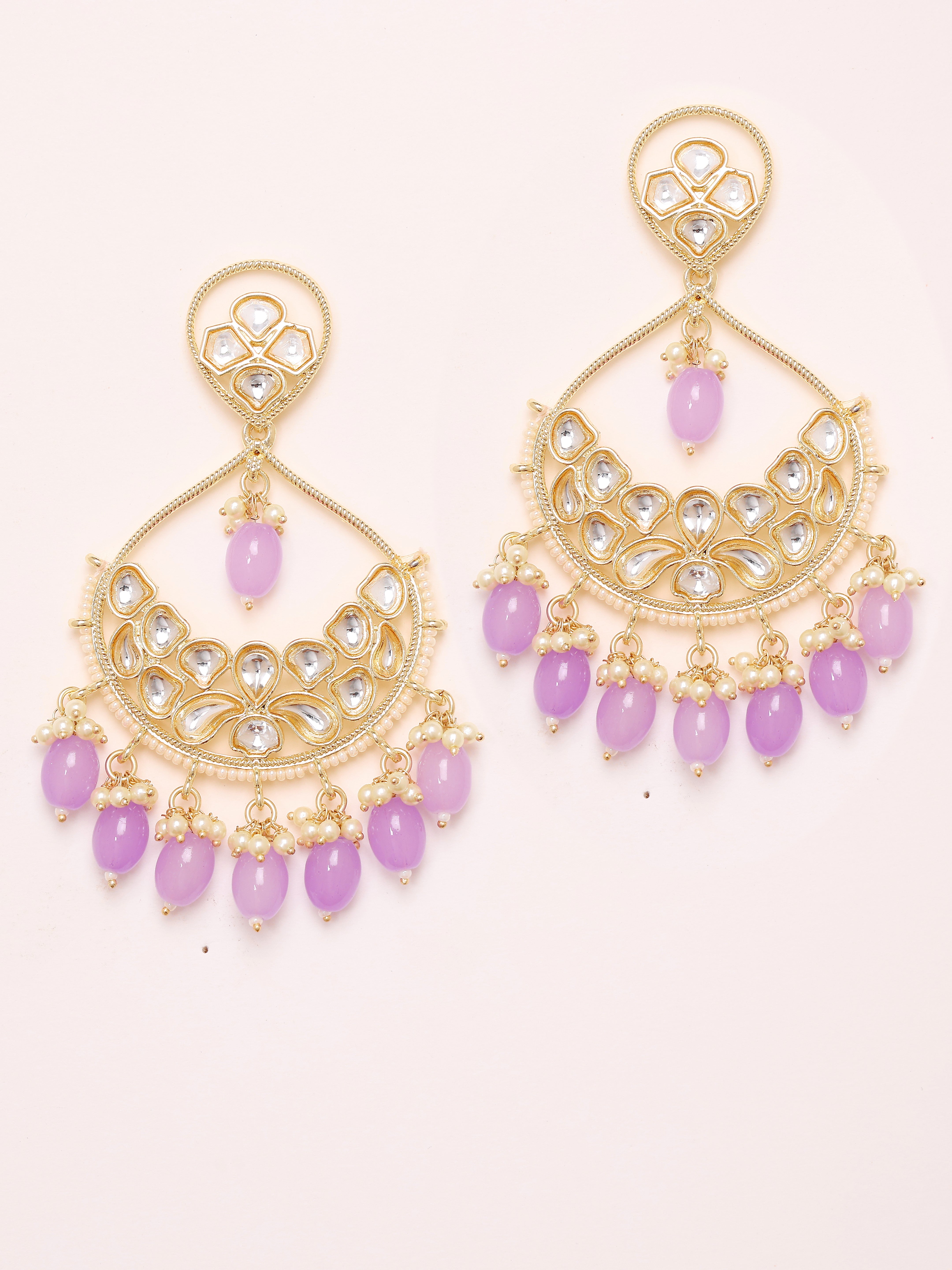 Lavender Moonfall Earrings - Pabeena