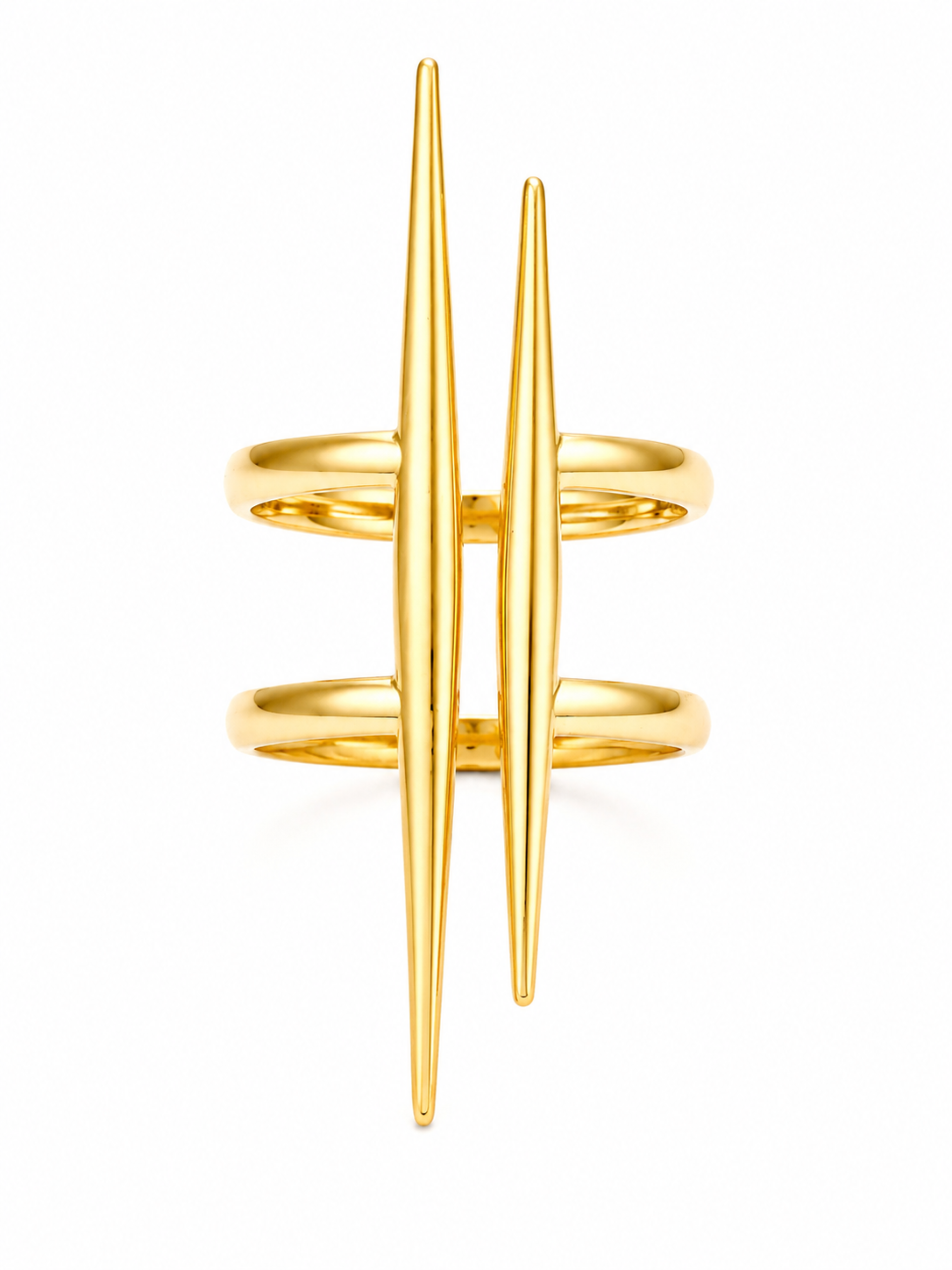 Linea Ring – Gold Plated Double Line Band Ring for Women – Pabeena