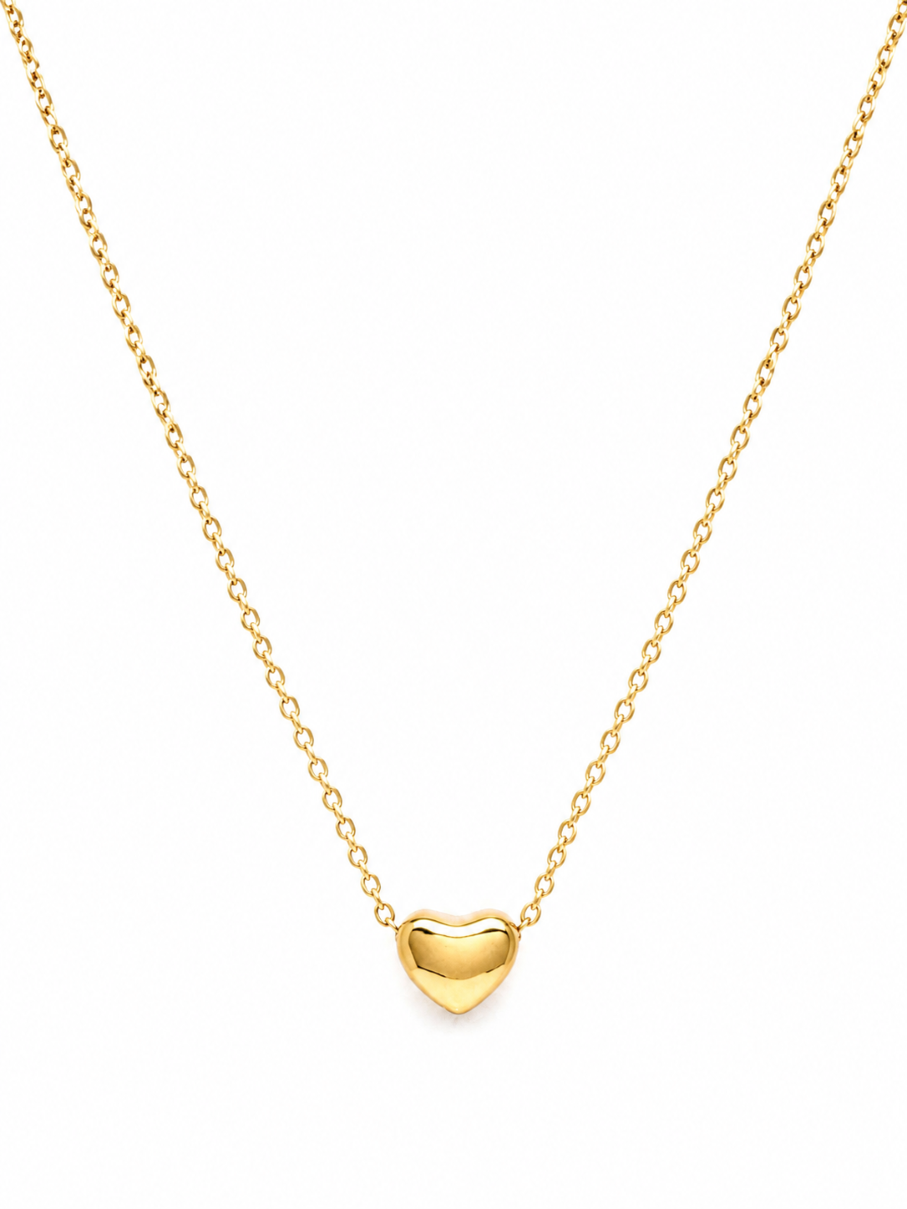 Lovelight Necklace – Gold Plated Heart Pendant Necklace for Women – Pabeena