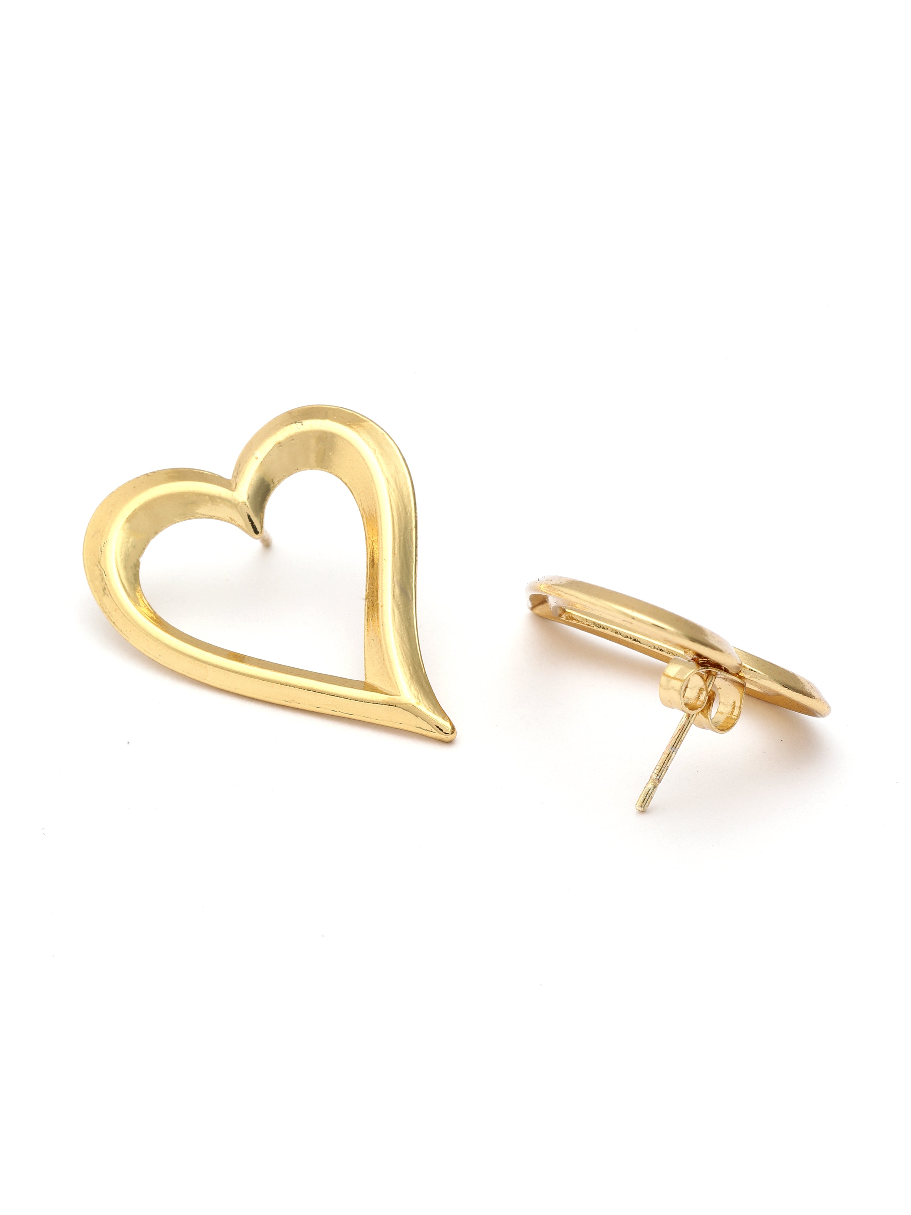Soft Vow Heart Studs - Pabeena
