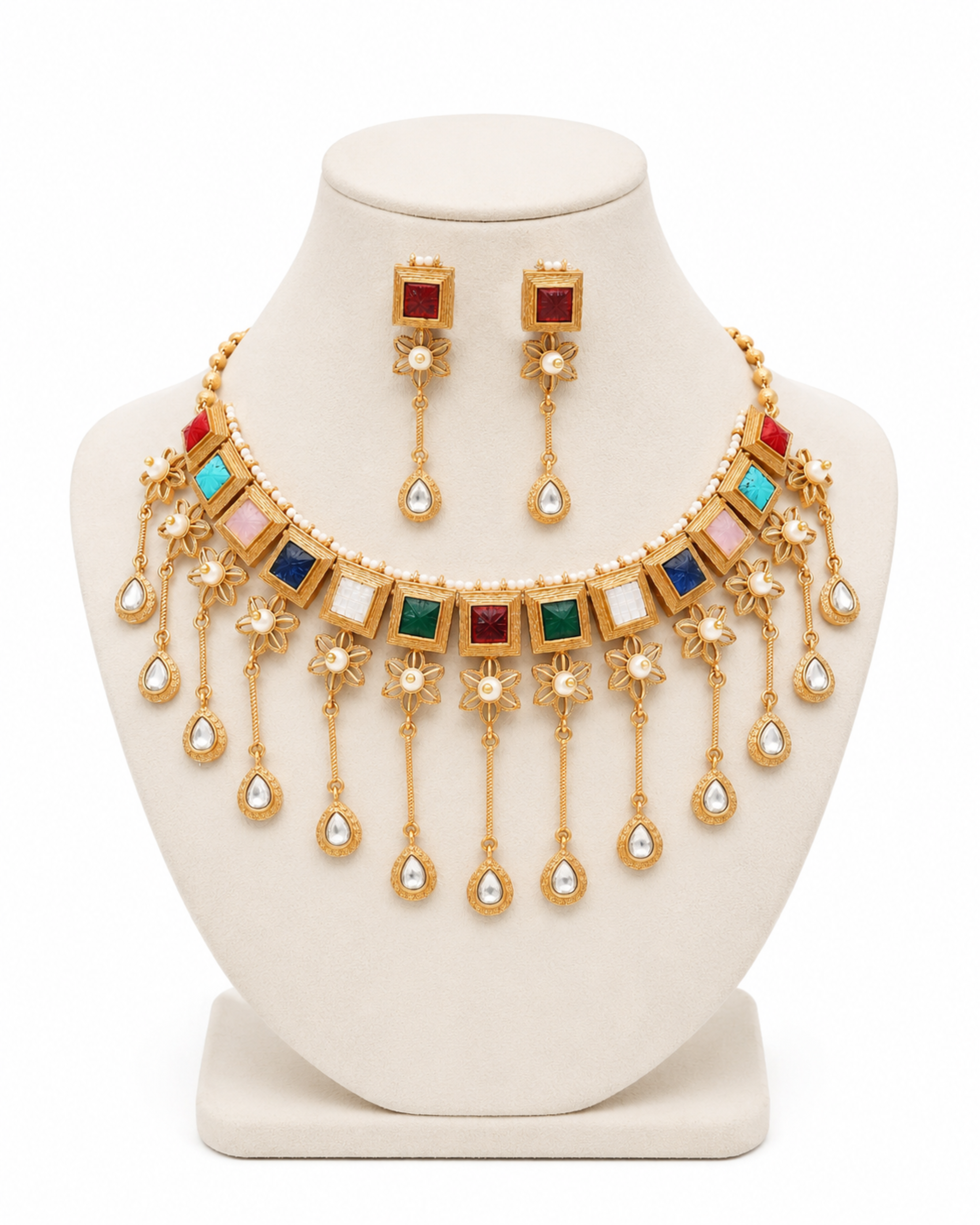 Navsundar Multigem Heritage Drape Set