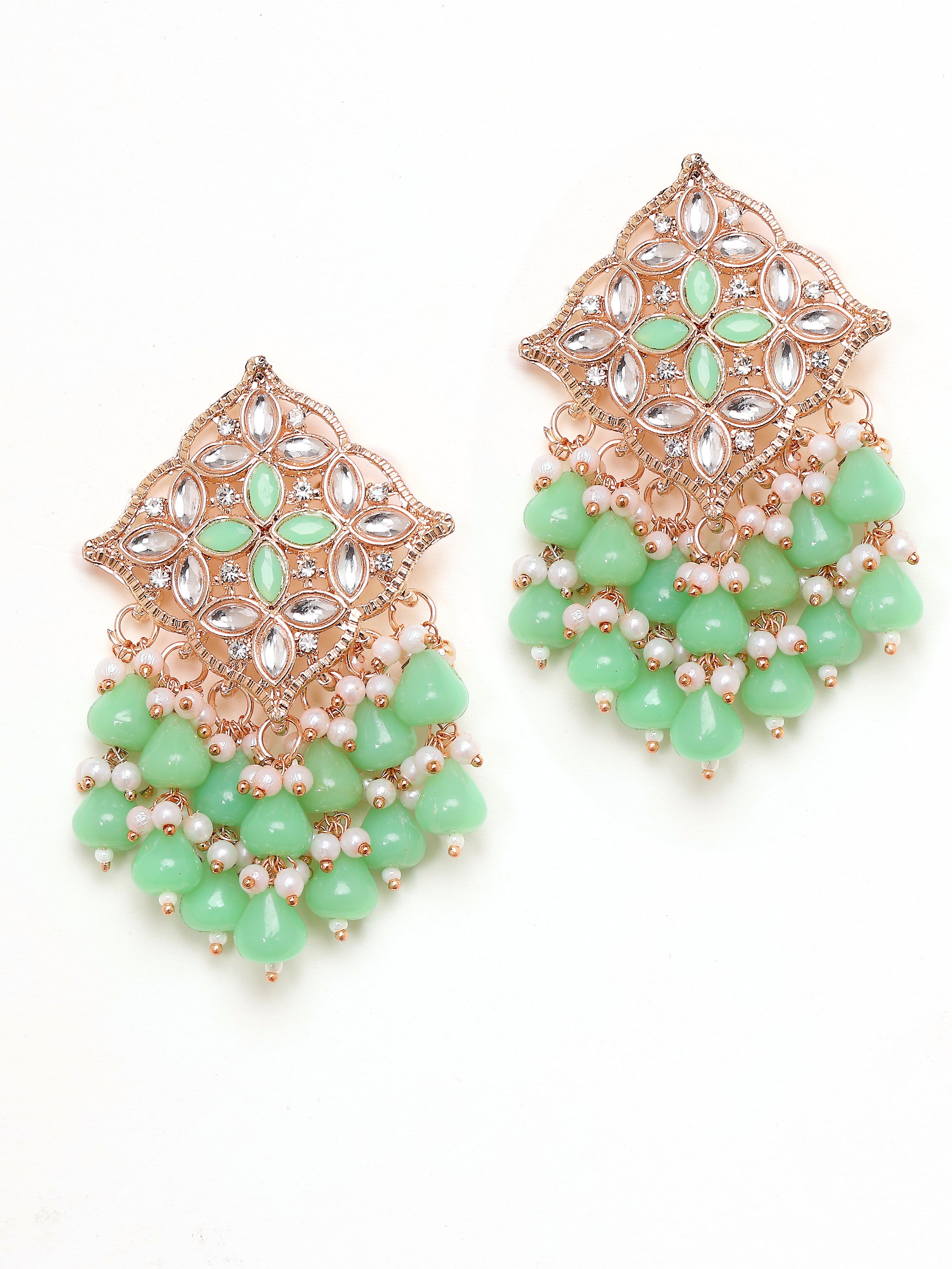 Panna Palki Earrings - Pabeena