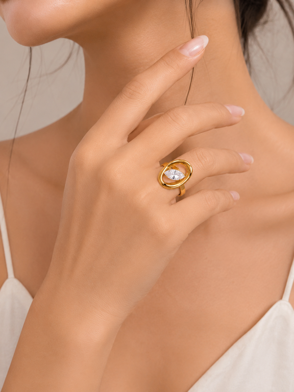 Celeste Marquise Ring – view 2 – Pabeena