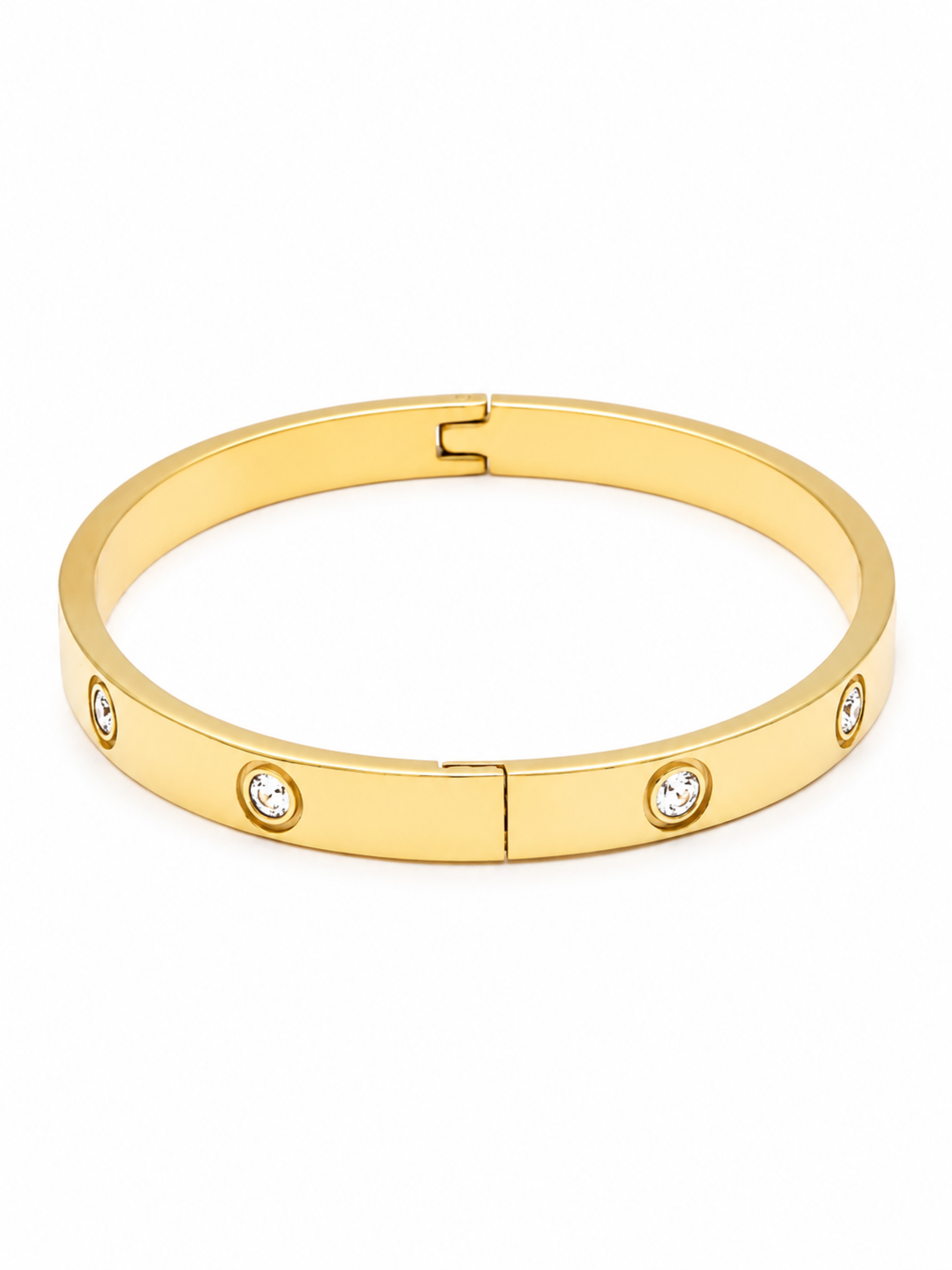 Solitaire Glow Bangle – view 5 – Pabeena