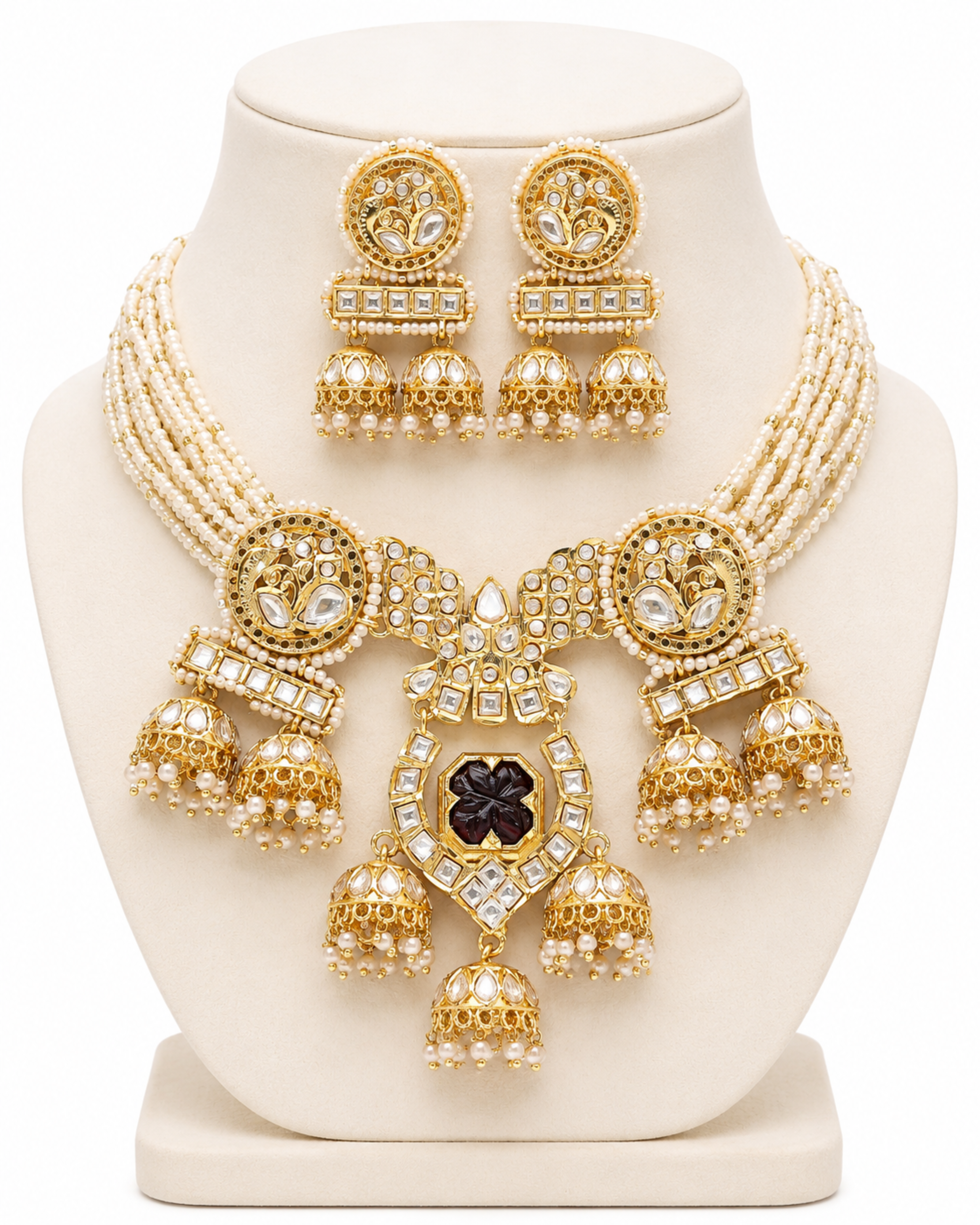 Sovereign Shine Pearl Temple Set