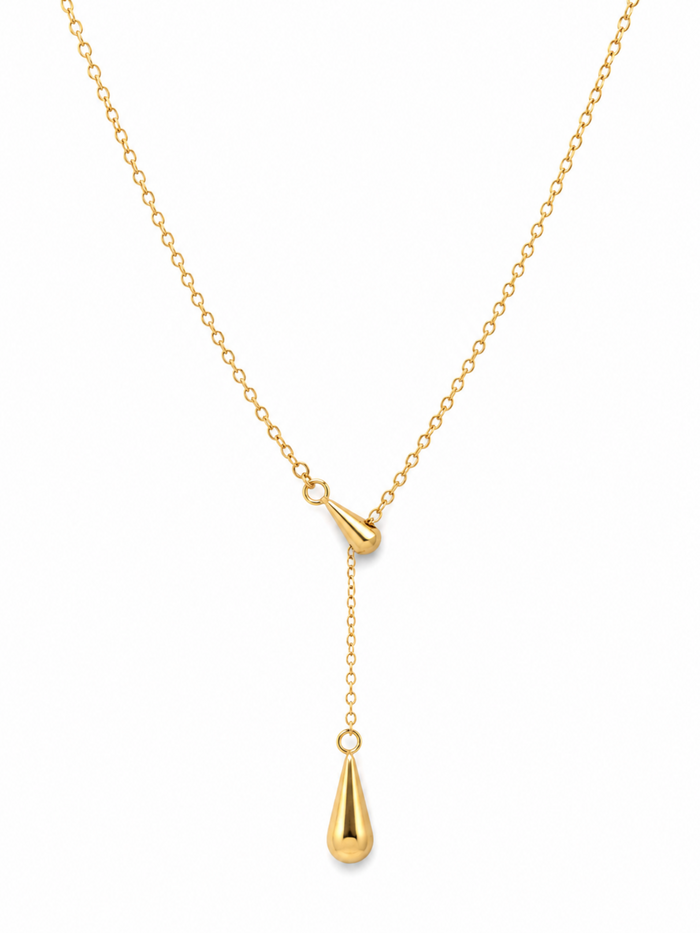 Dewdrop Necklace – Gold Plated Zircon Pendant Necklace for Women