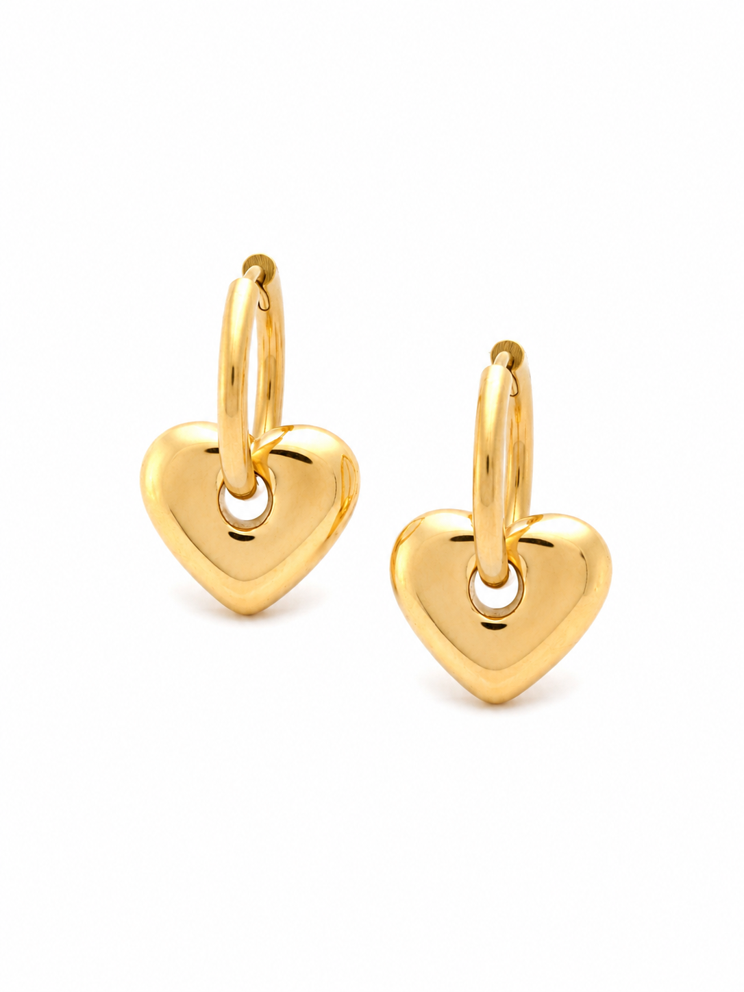 Trueheart Stud Earrings – Gold Plated Zircon Twist Studs – Pabeena