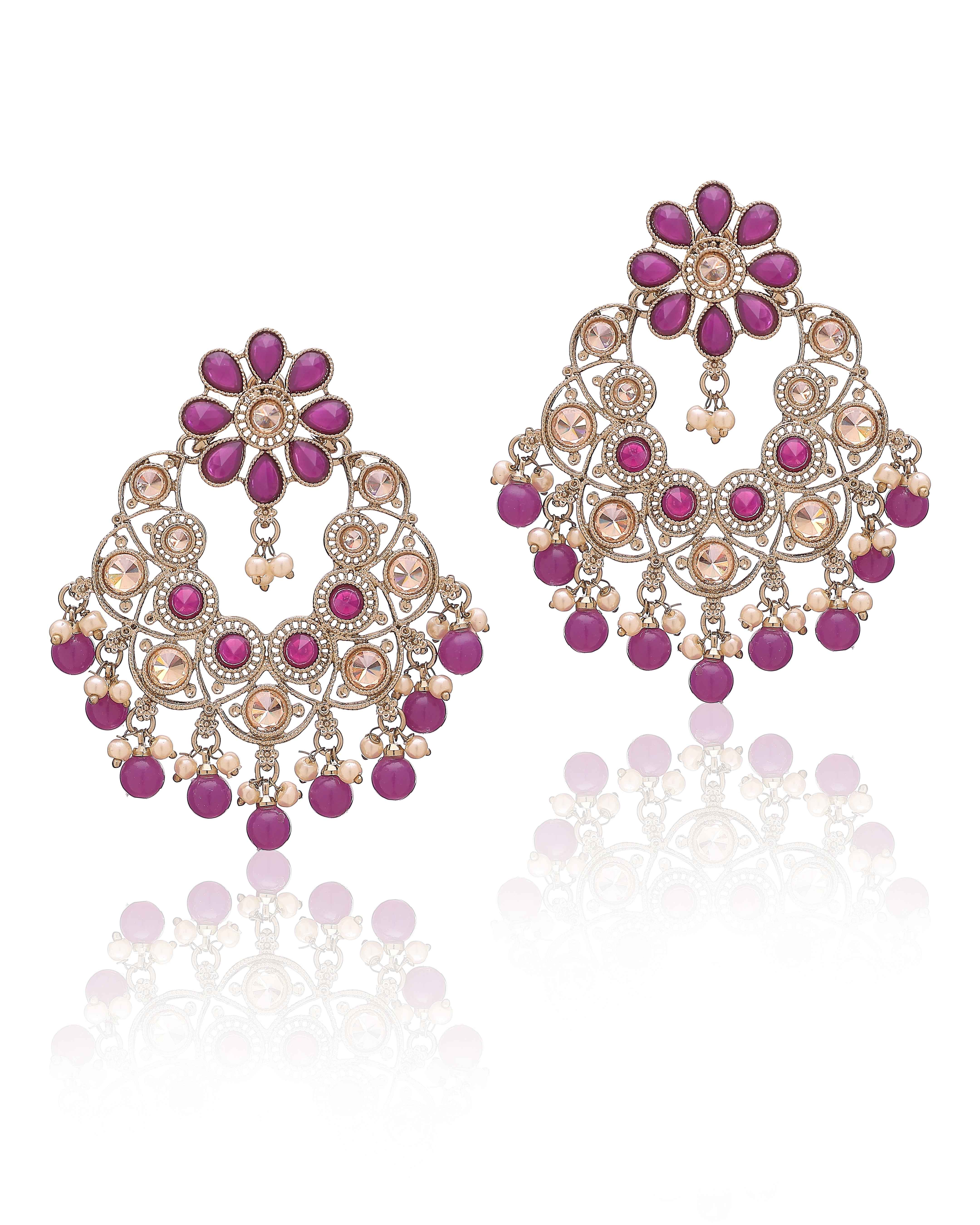 Gulroshan Mirror Chandbalis
