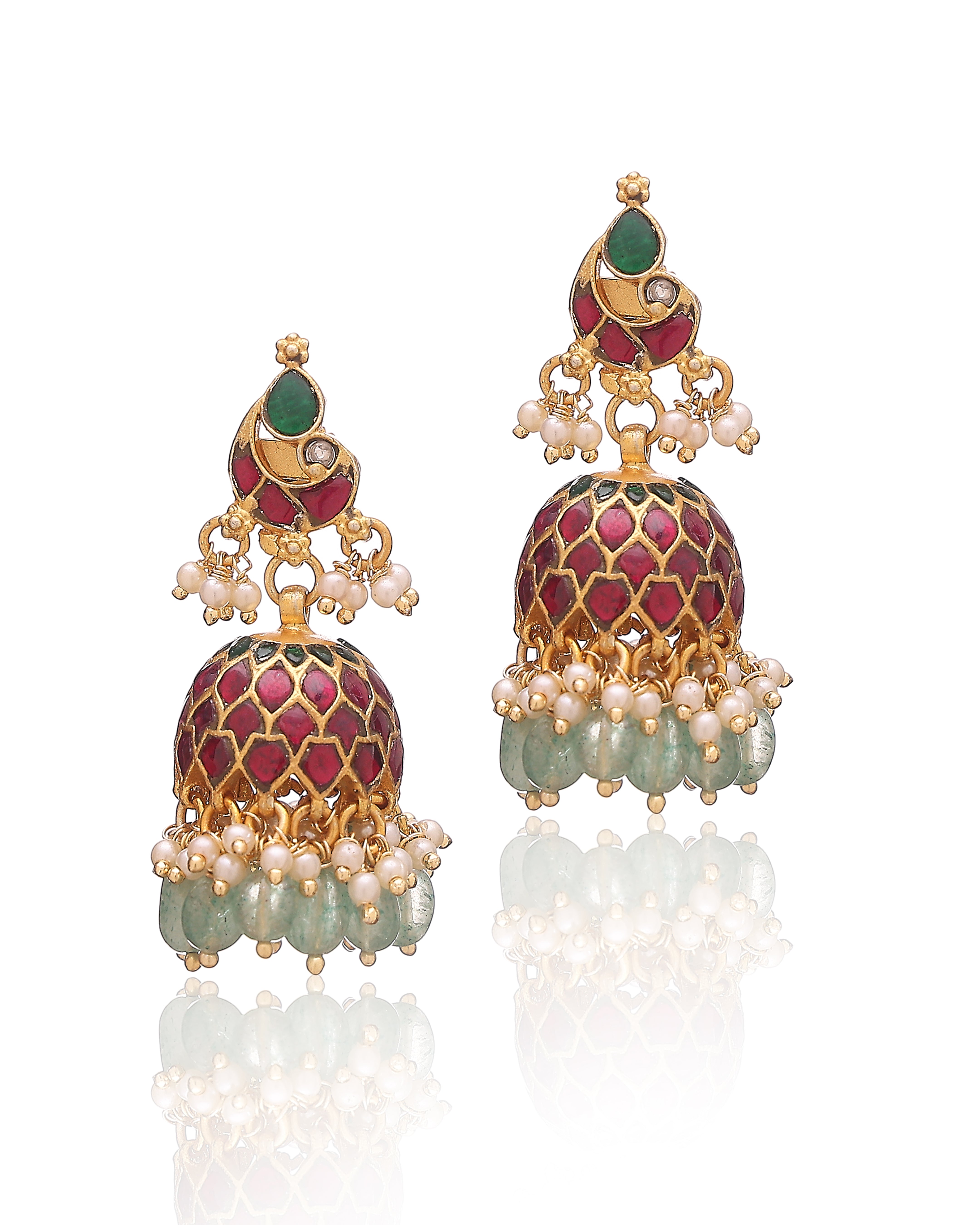 Noor Meena Jhumkas - Pabeena