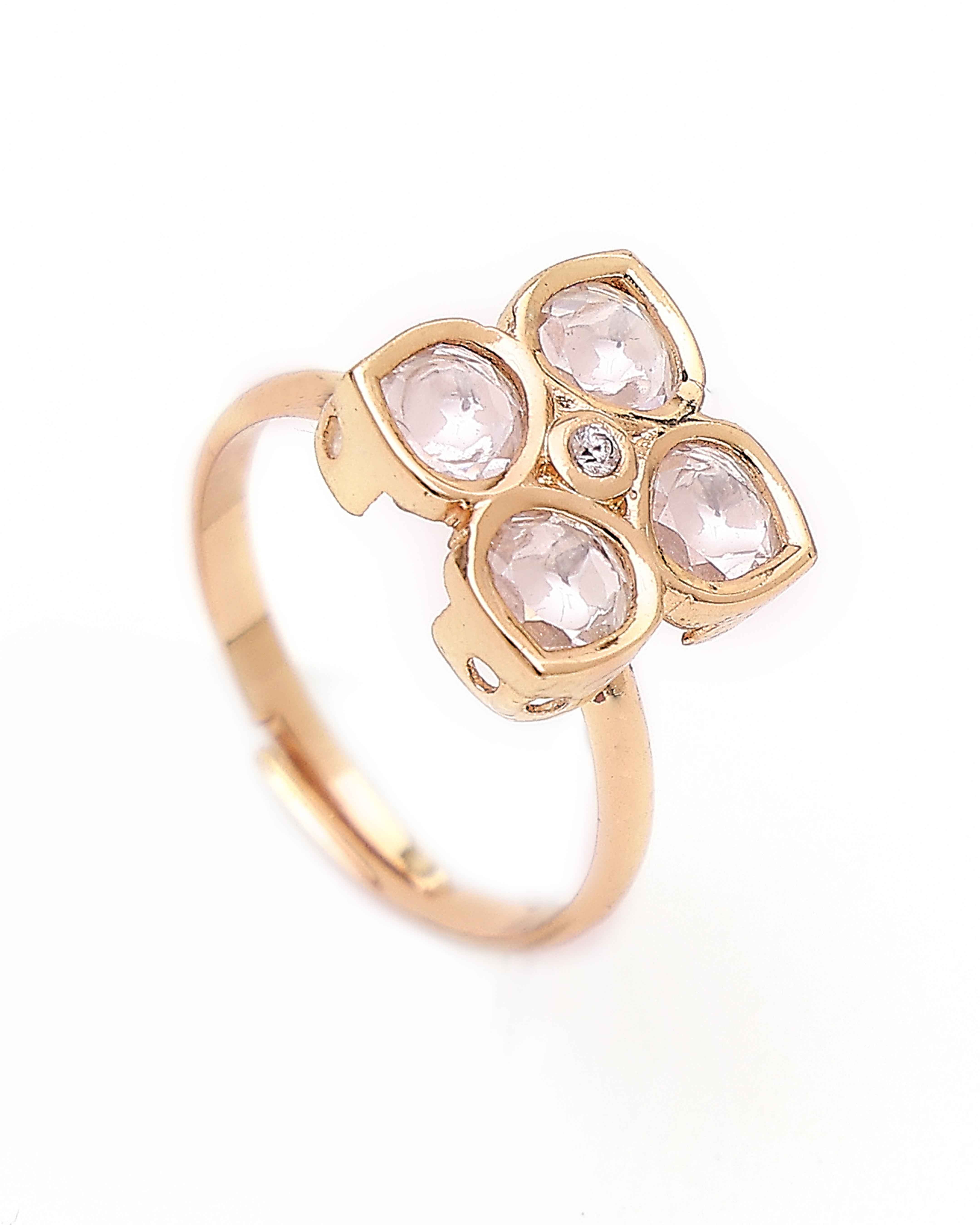 Chandrika Bloom Moissanite Ring