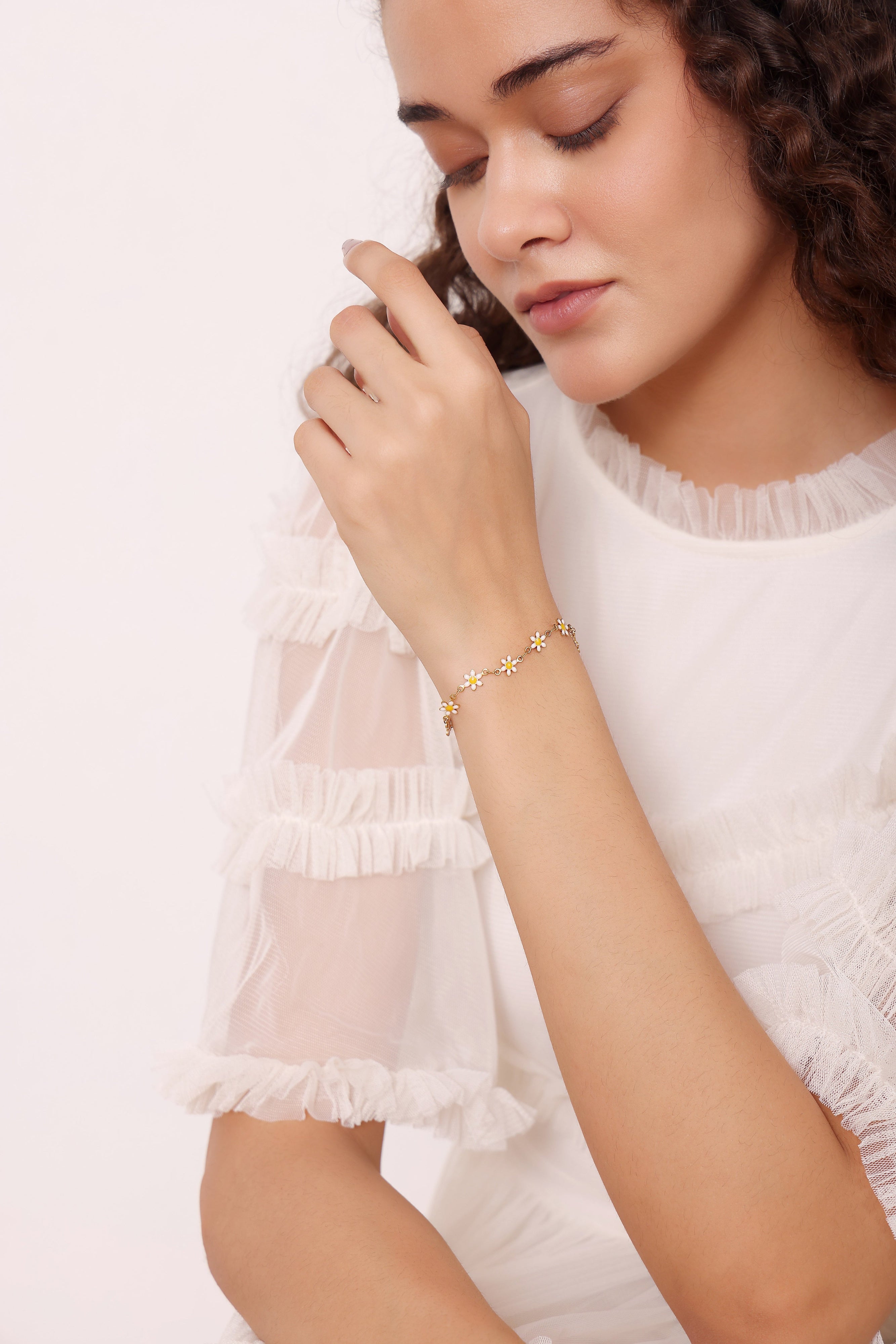Floral Charm Bracelet - Pabeena