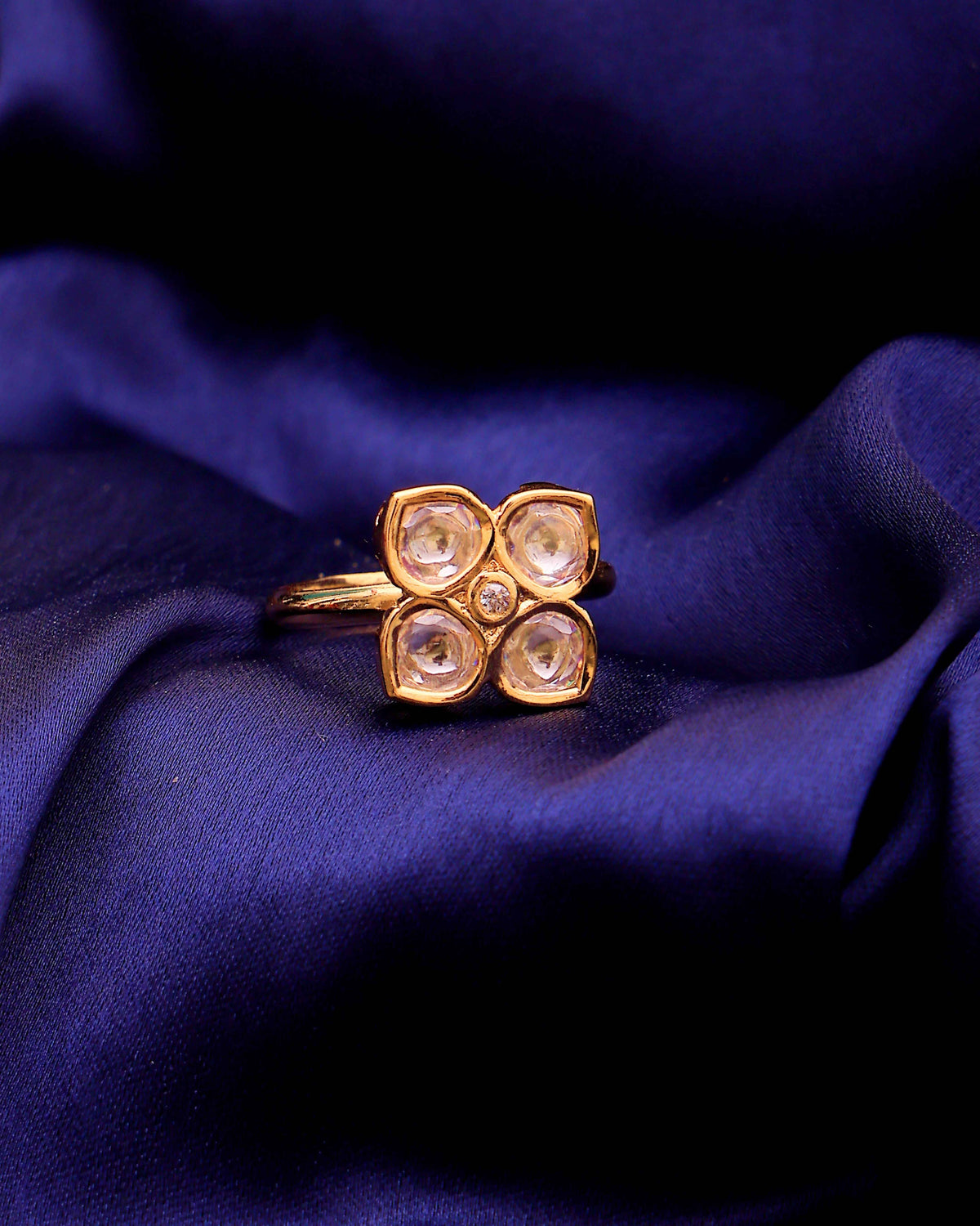 Chandrika Bloom Moissanite Ring