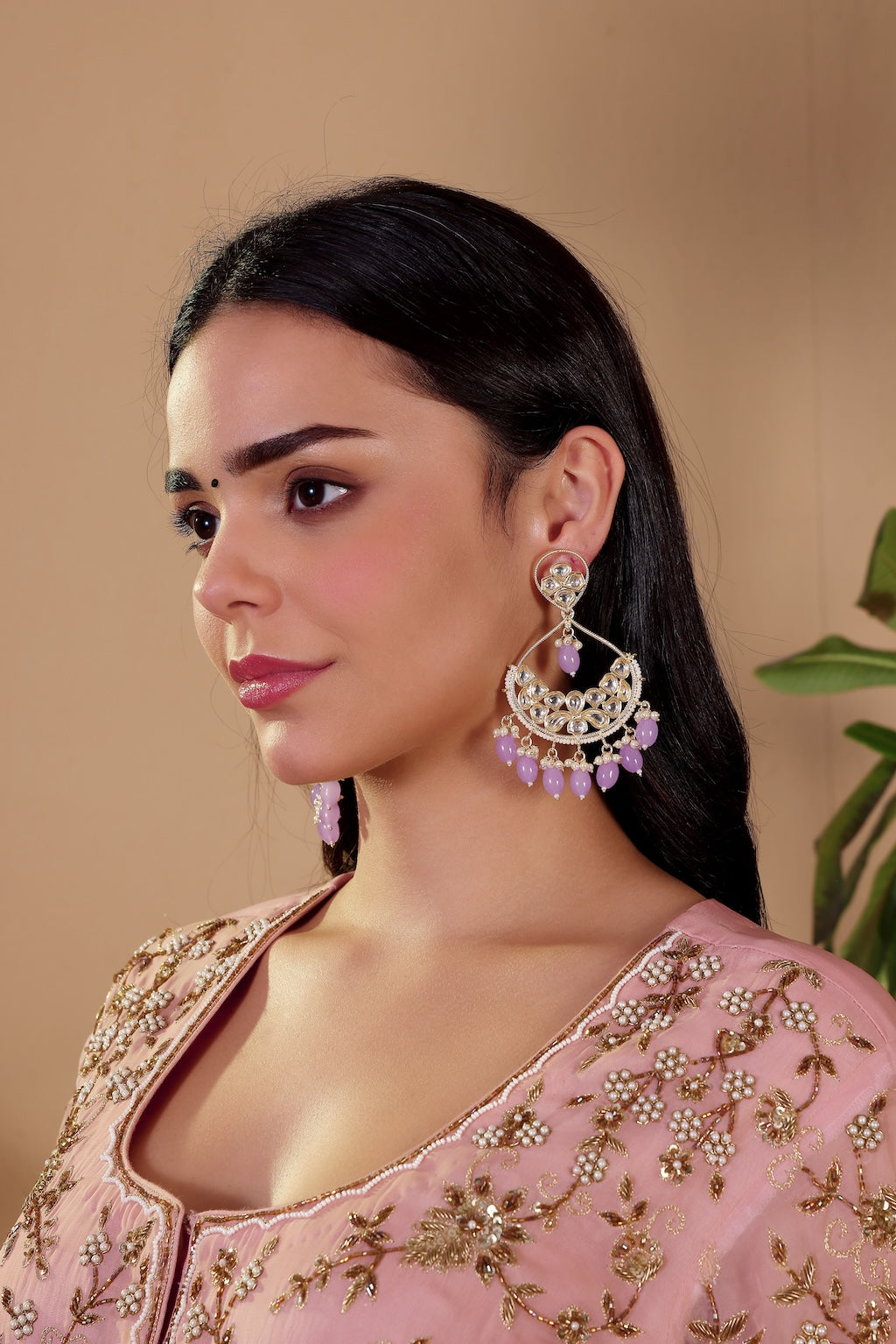 Lavender Moonfall Earrings - Pabeena