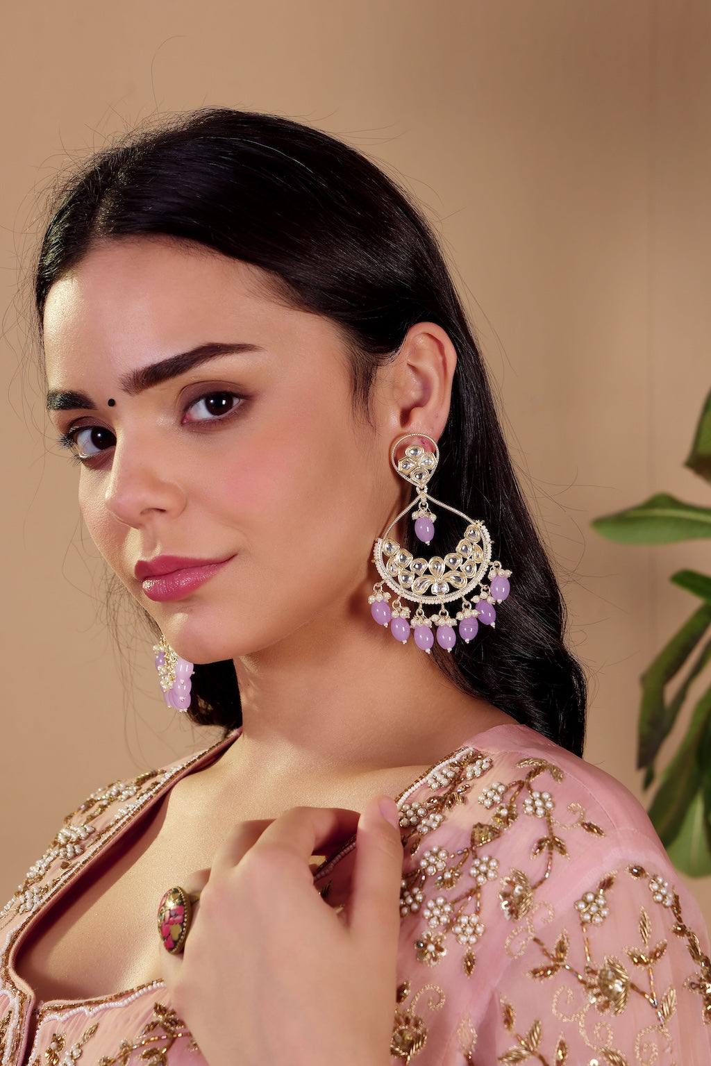 Lavender Moonfall Earrings - Pabeena