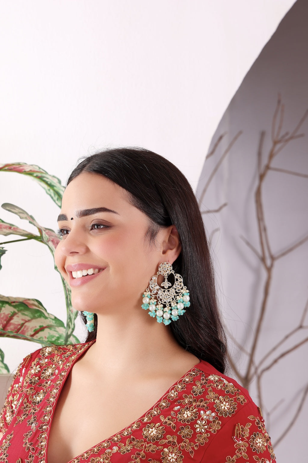 Shanaya Pearl Garden Earrings - Pabeena