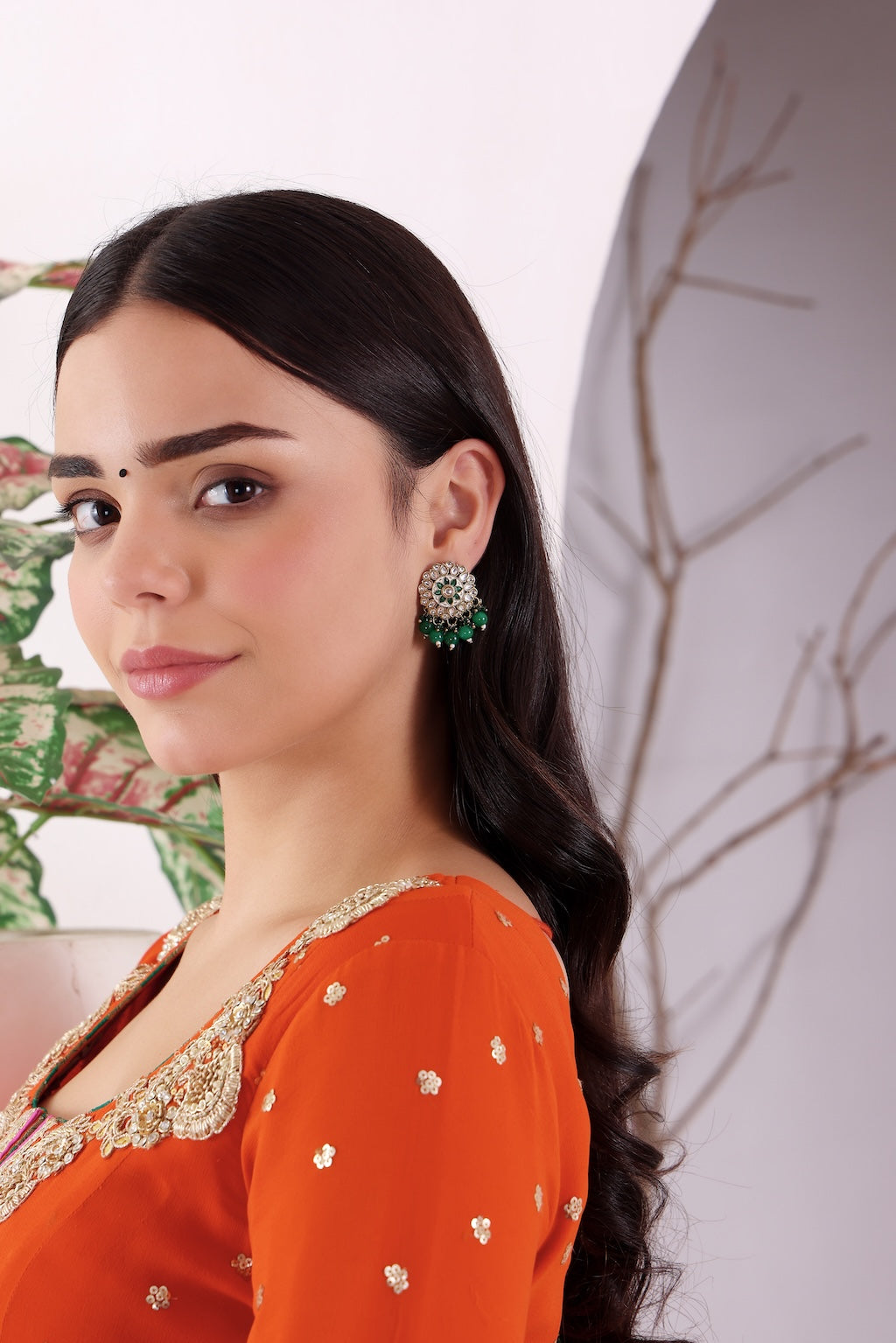Pachha Gul Mandala Earrings - Pabeena