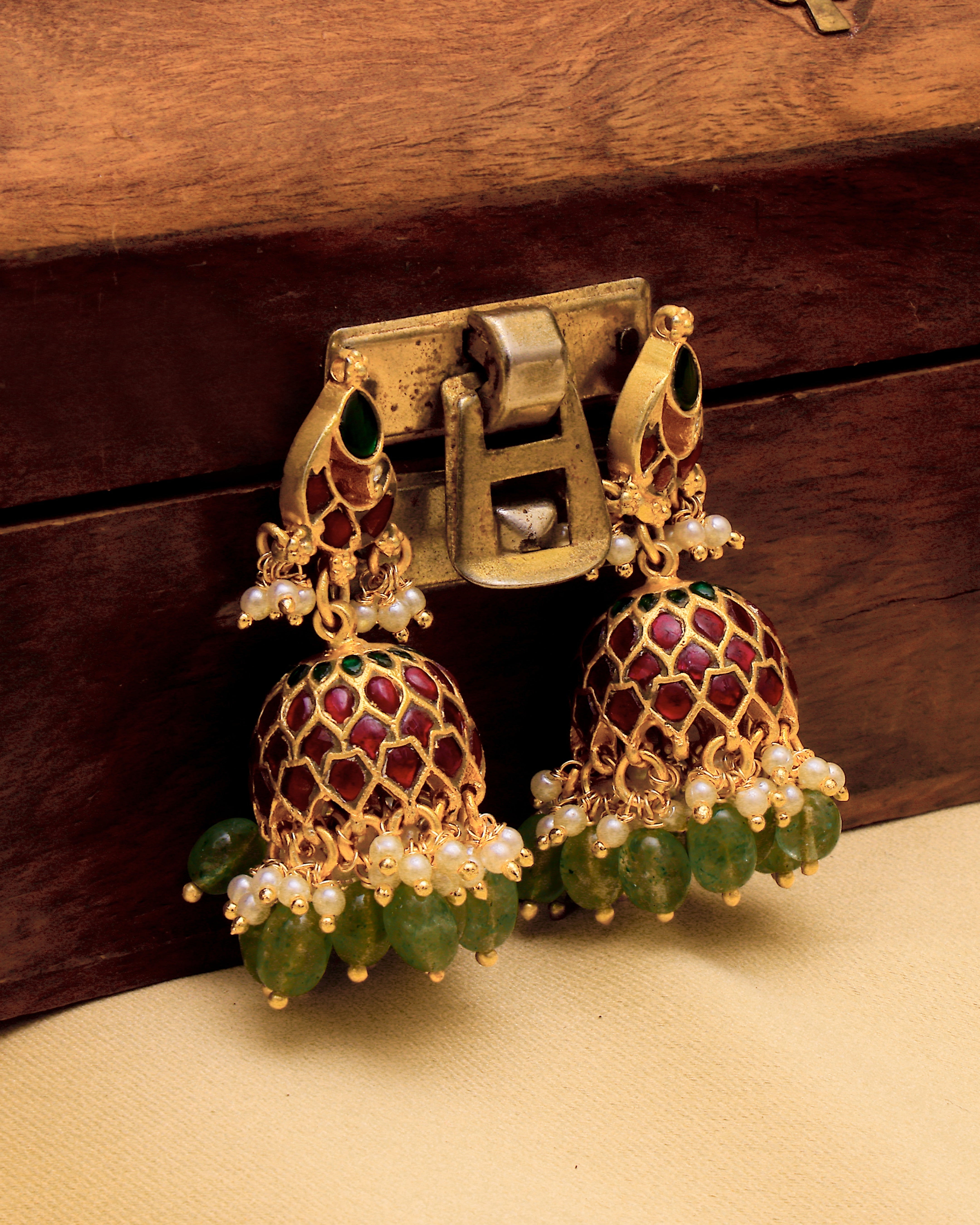 Noor Meena Jhumkas - Pabeena