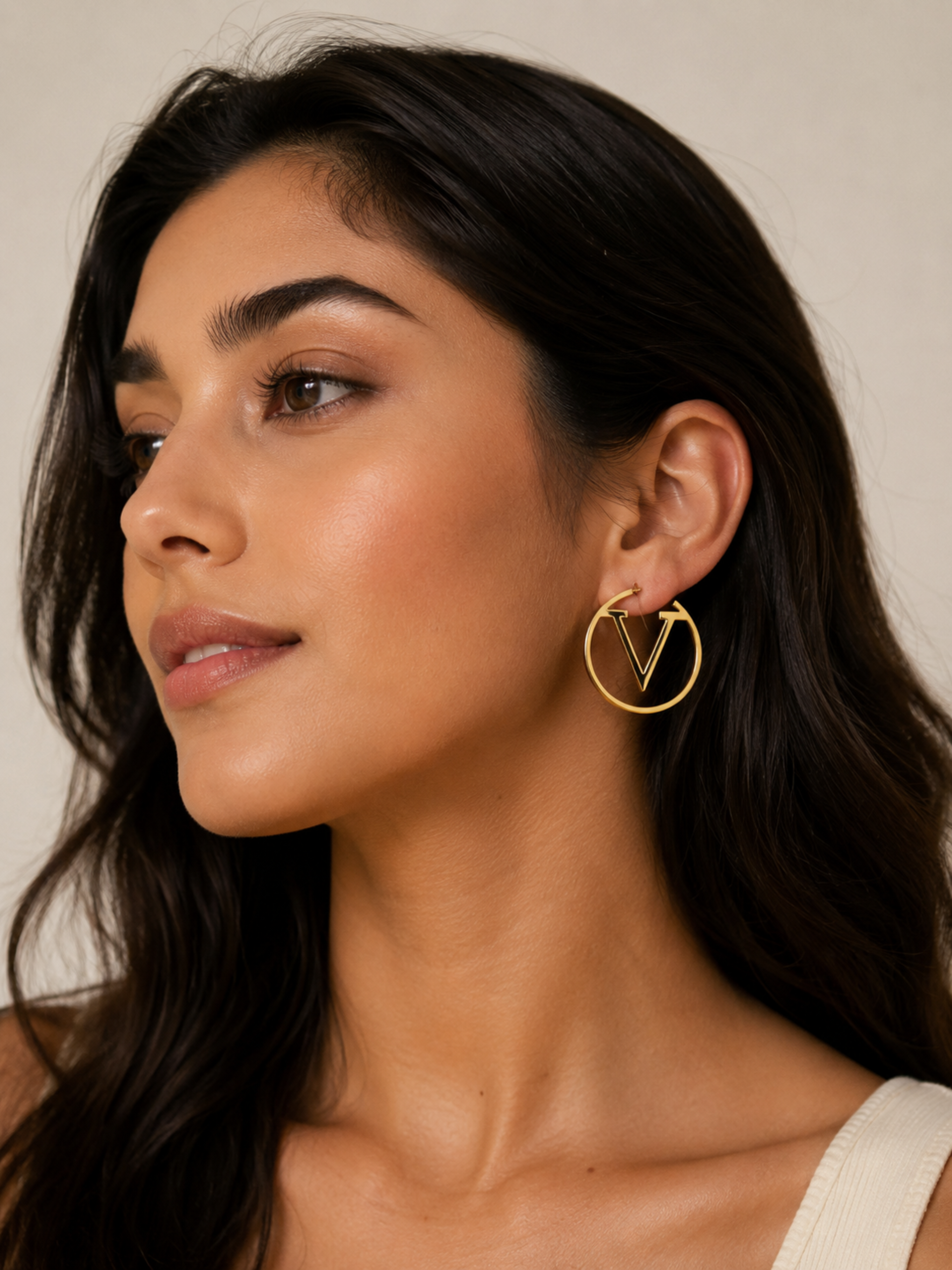 Vera Circle Earrings – view 2 – Pabeena