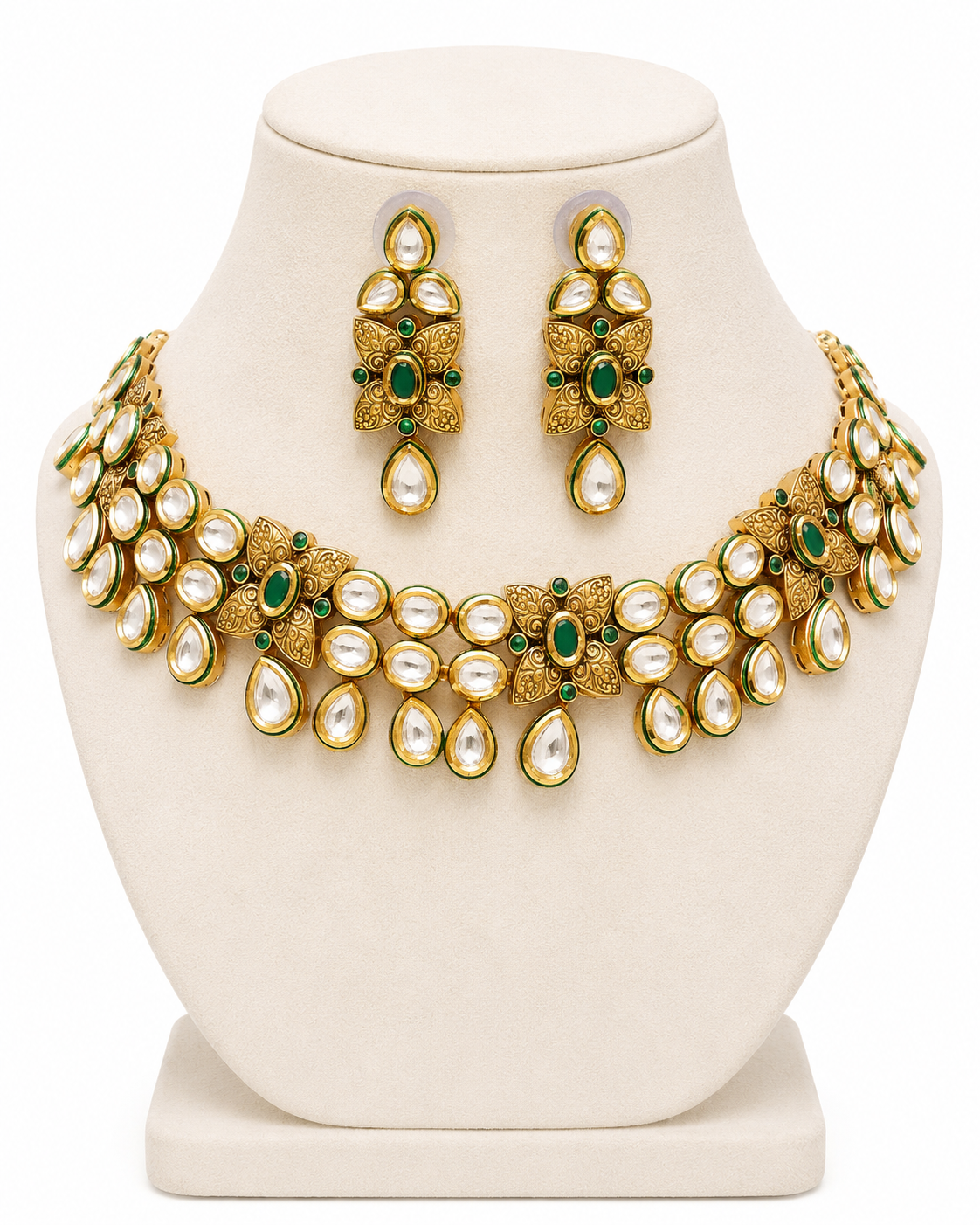 Verdant Bloom Moissanite Grandeur Set - Pabeena
