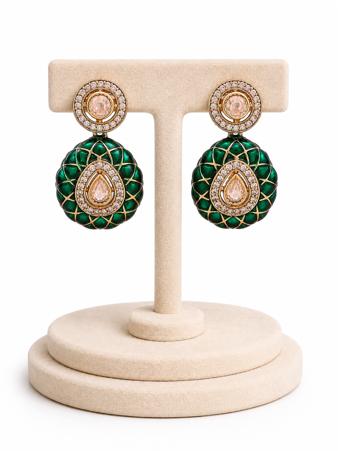 Zayra Emerald Bloom Drops - Pabeena