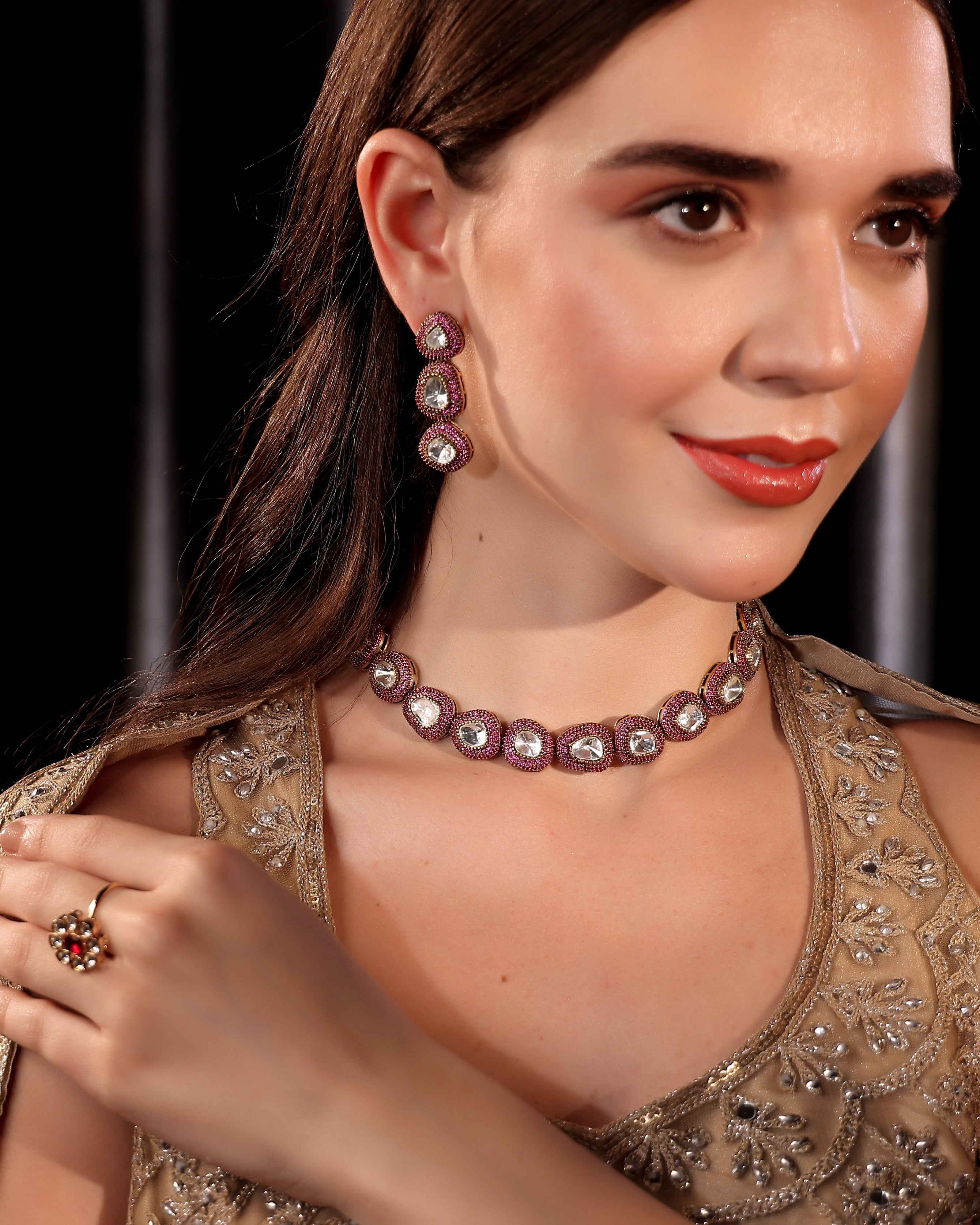 Rosé Luxe Moissanite Glam Set