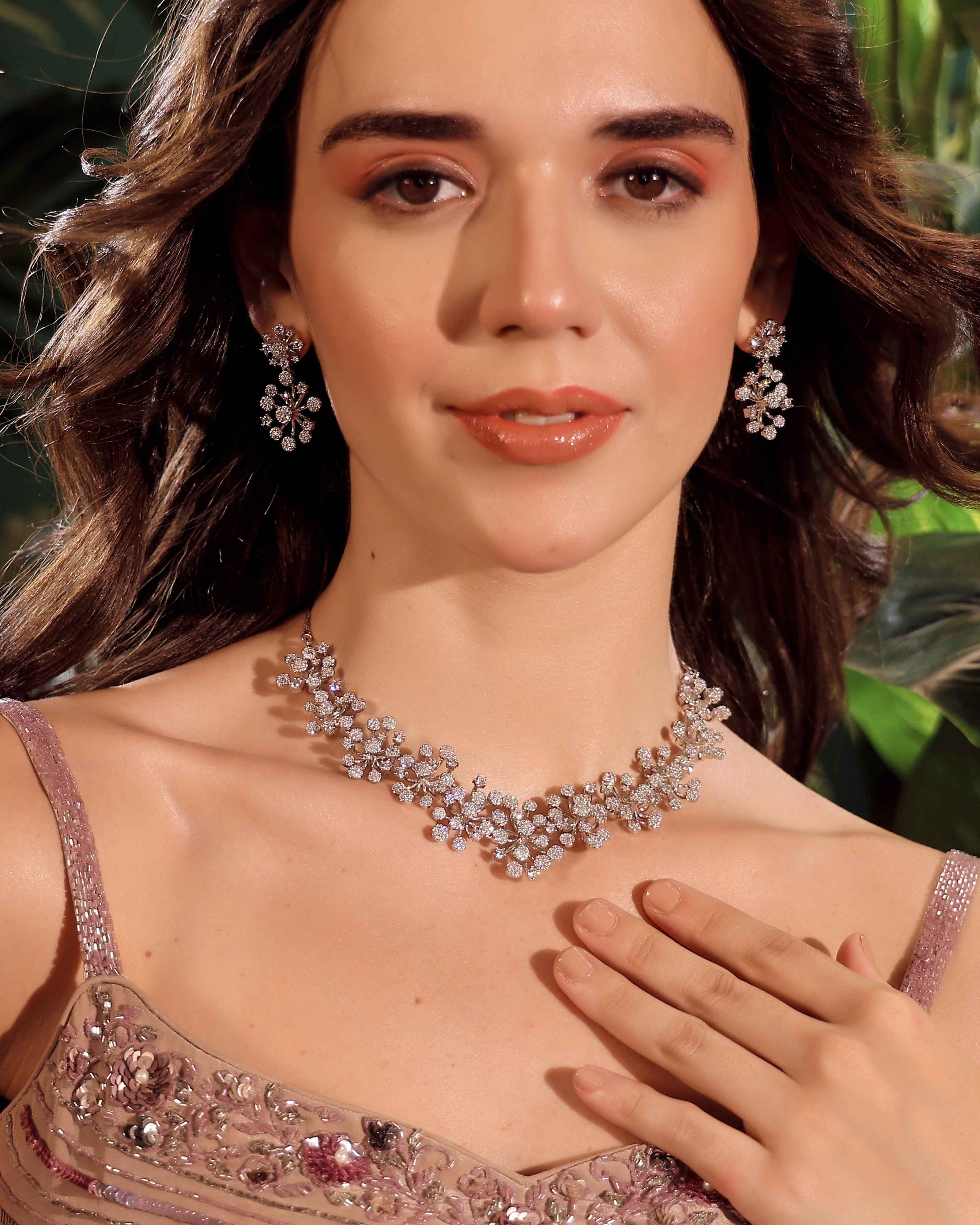 Crystal Bloom AD Statement Set
