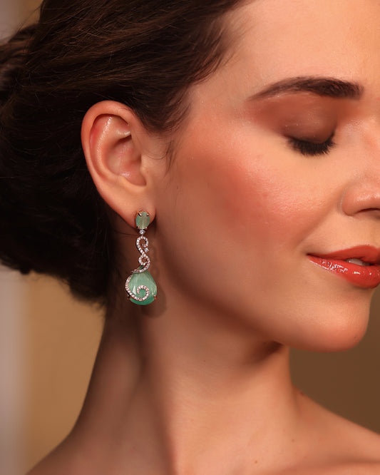 Celesta Aqua Spiral Drops