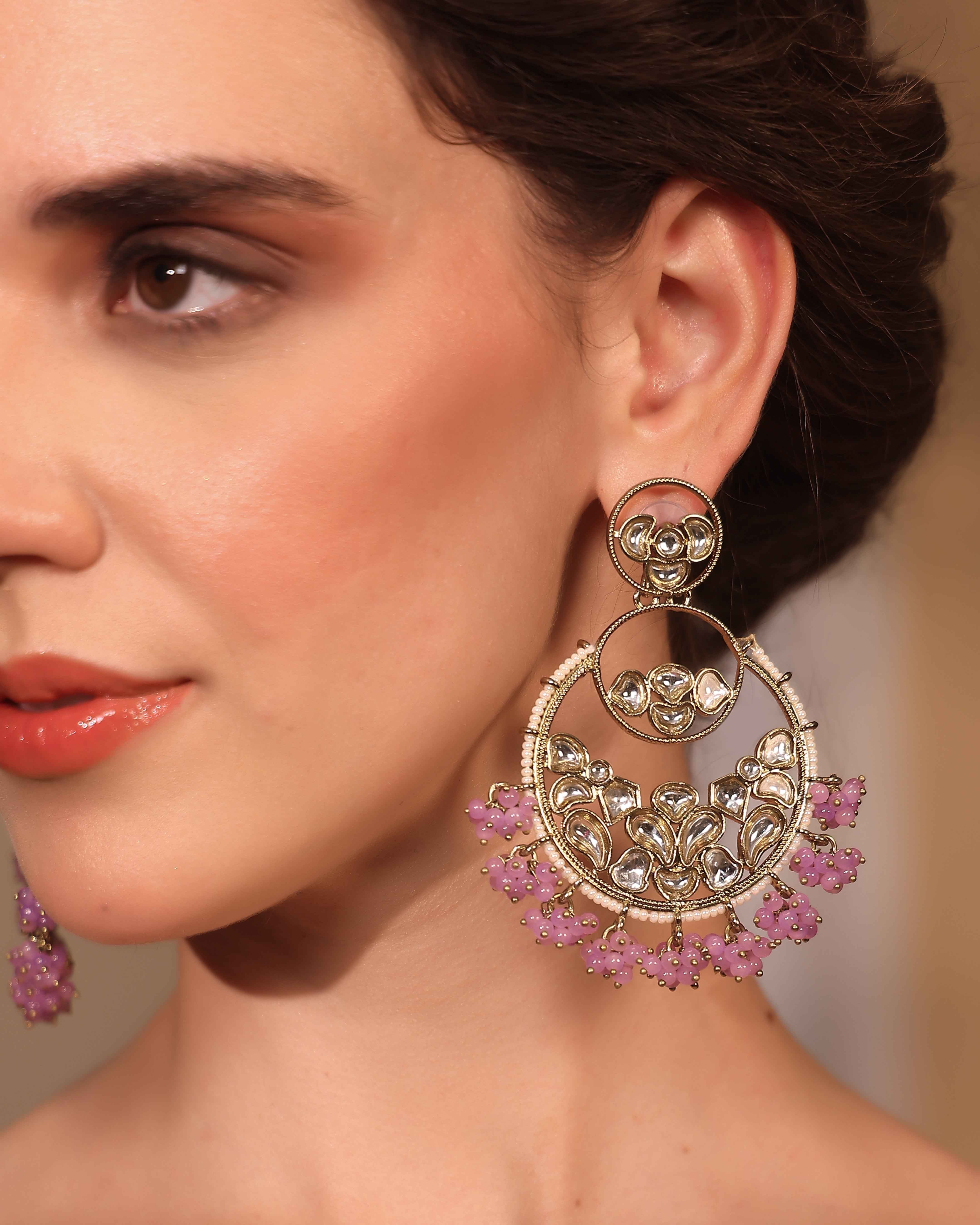Inara Lilac Crescent Drops