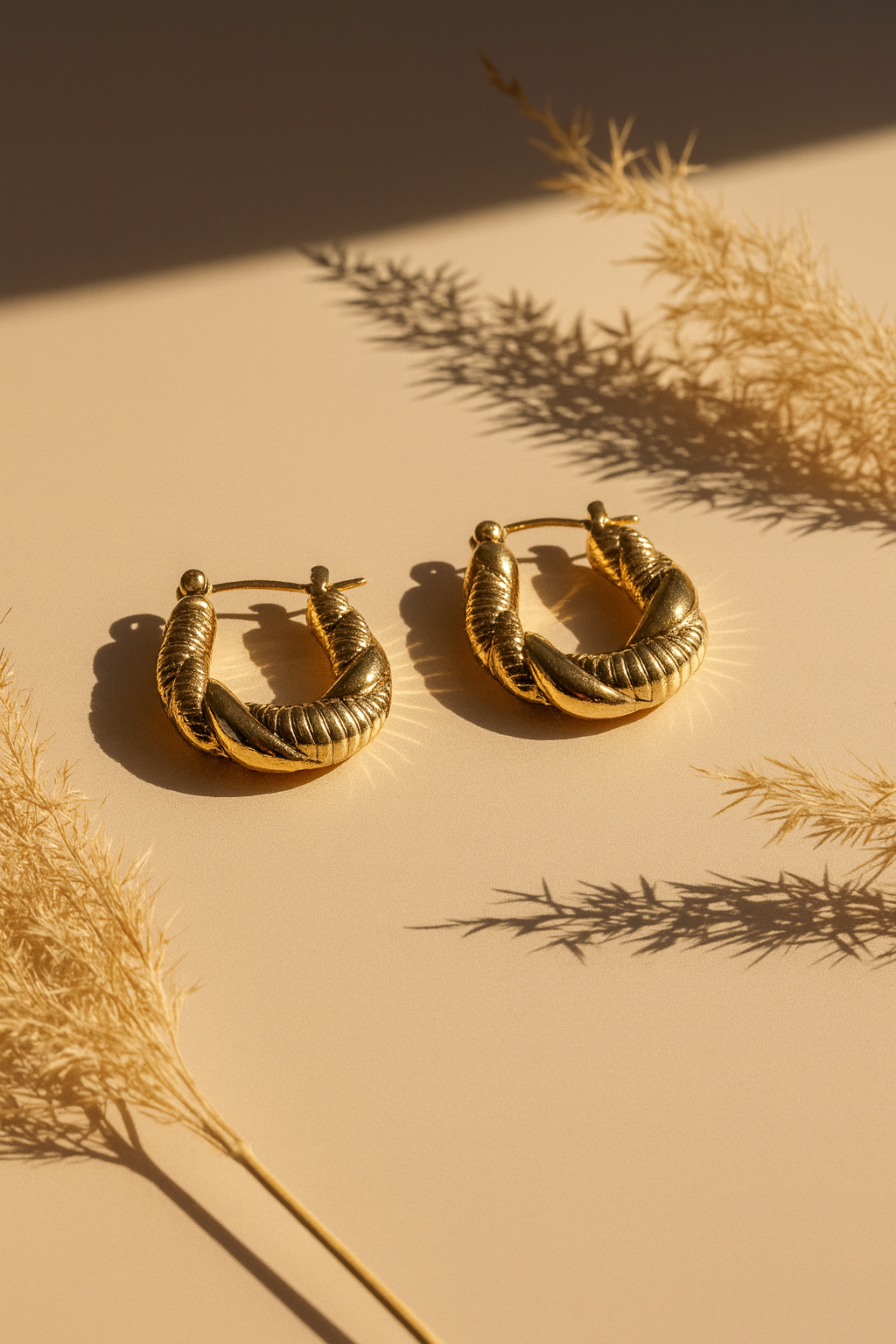 Braided Glow Hoops - Pabeena