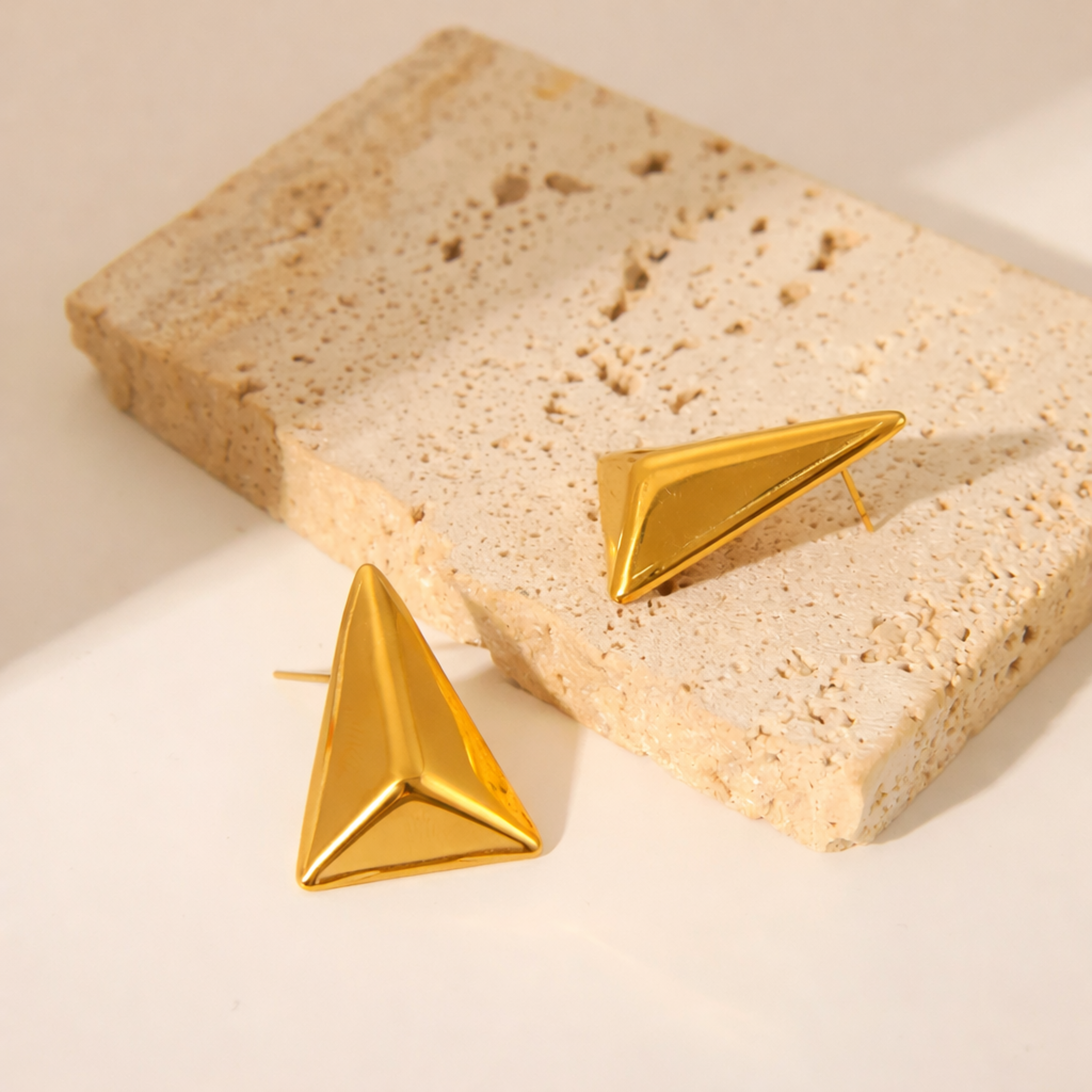 Golden Apex Studs - Pabeena