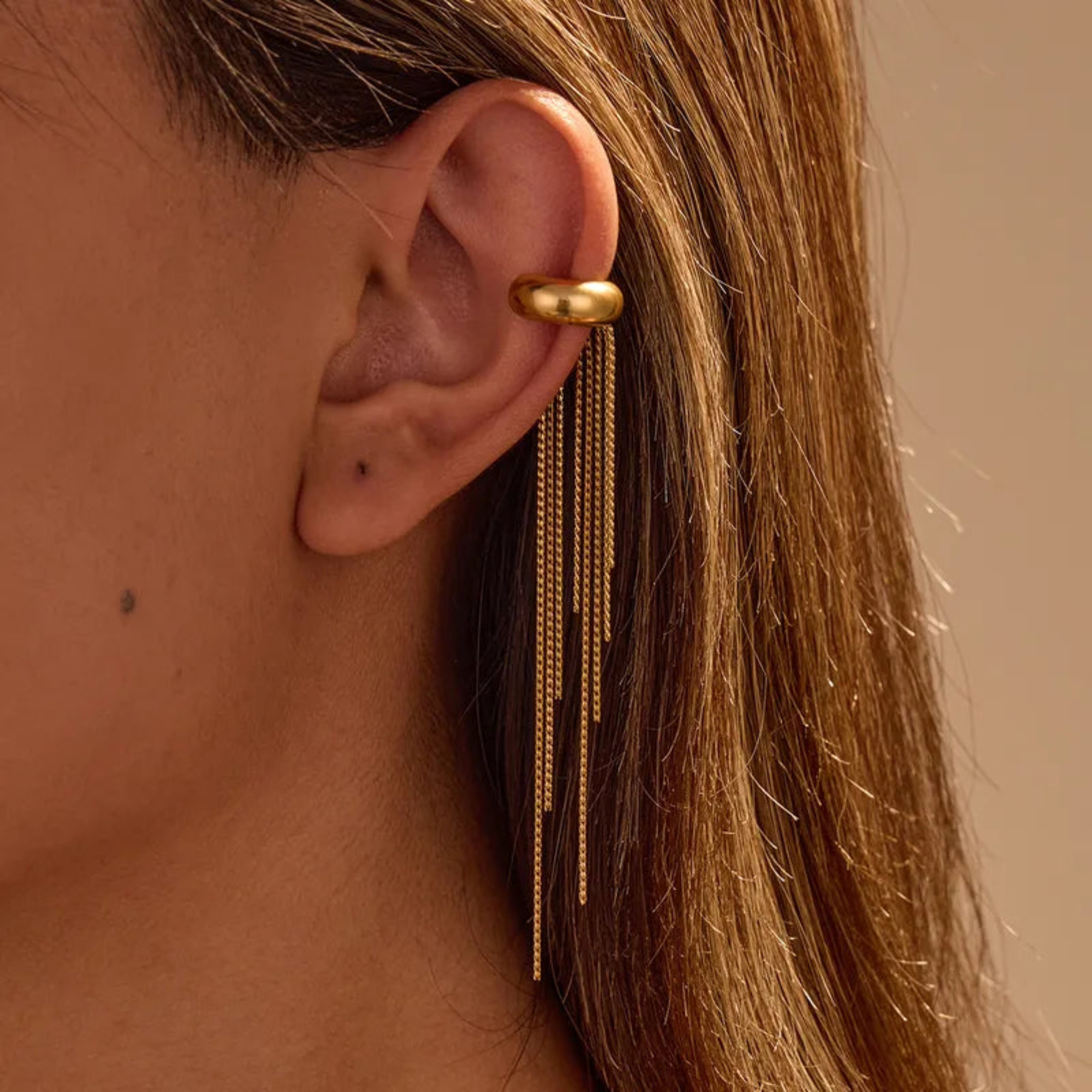 Serene Tassel Earcuff - Pabeena