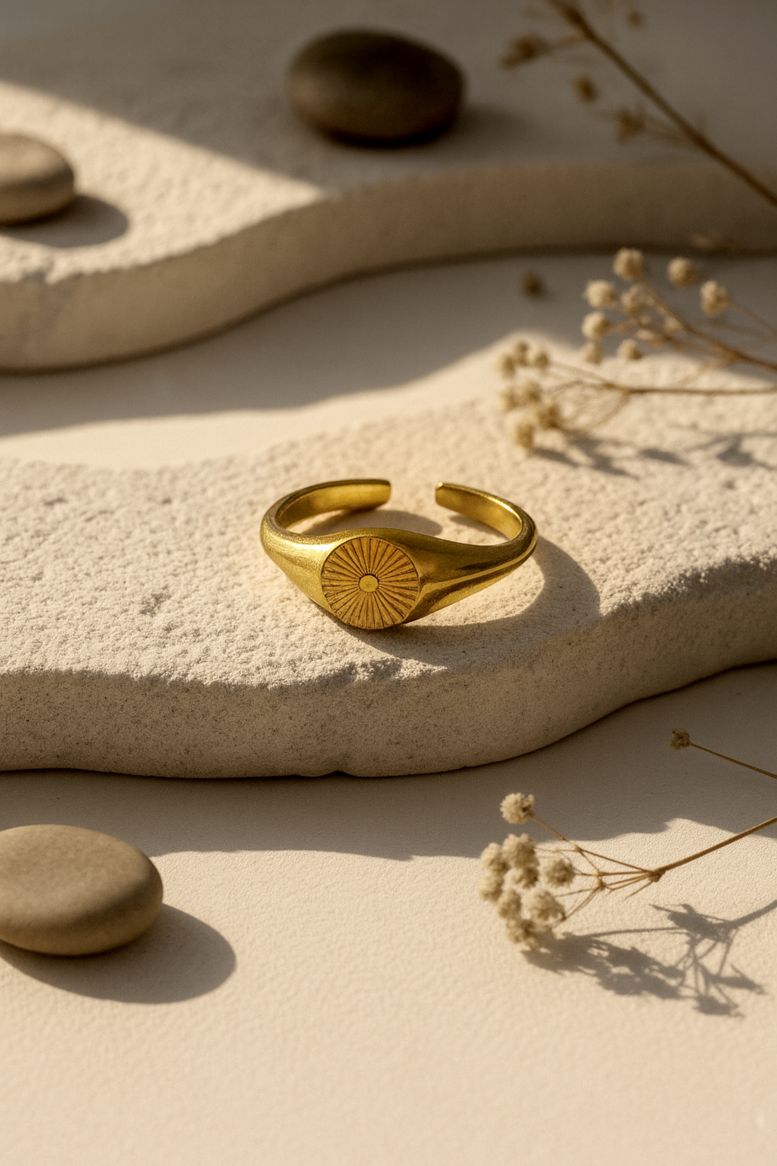 Floral Engraved Ring - Pabeena