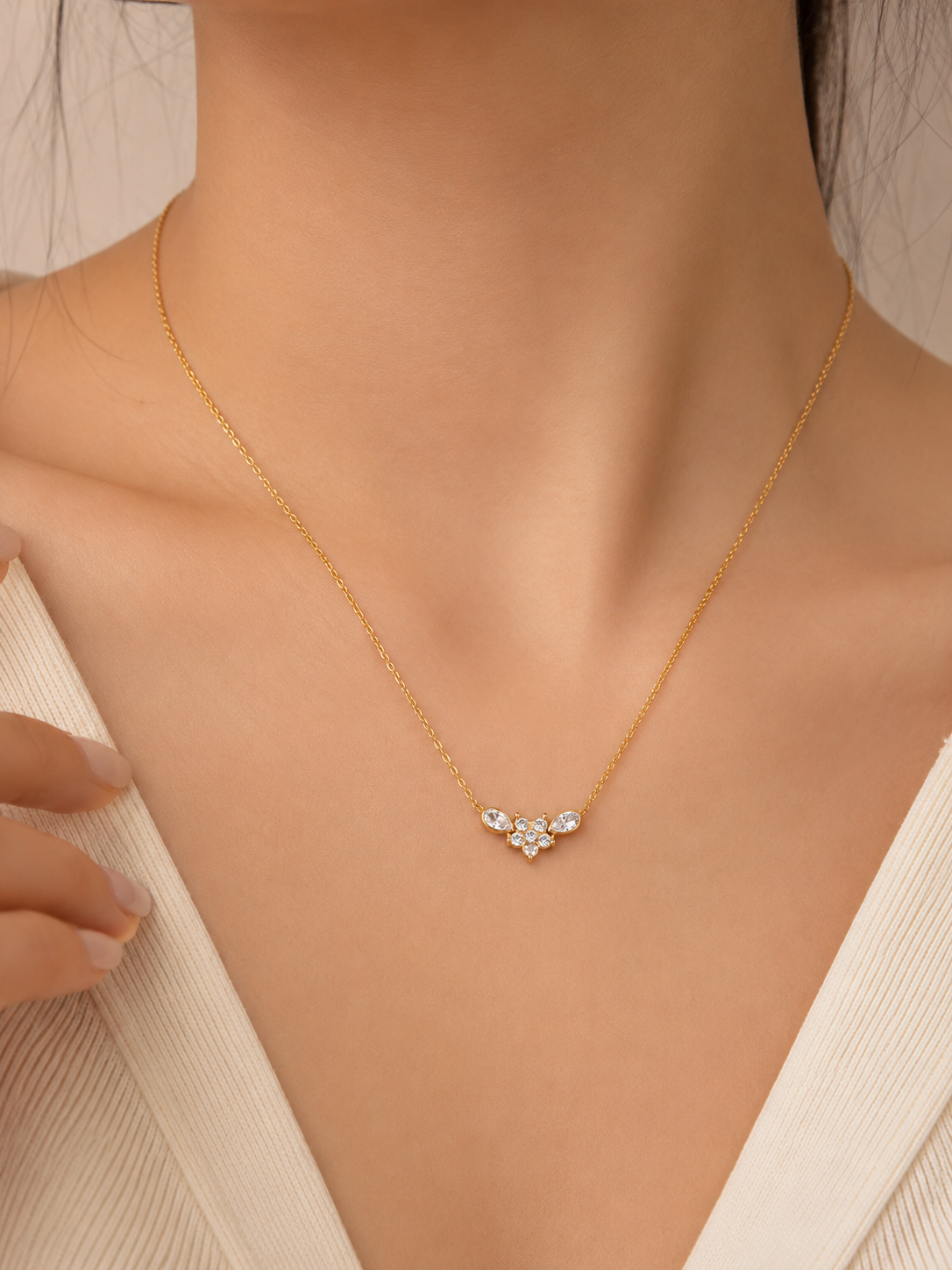 Blossom Grace Necklace – view 2 – Pabeena