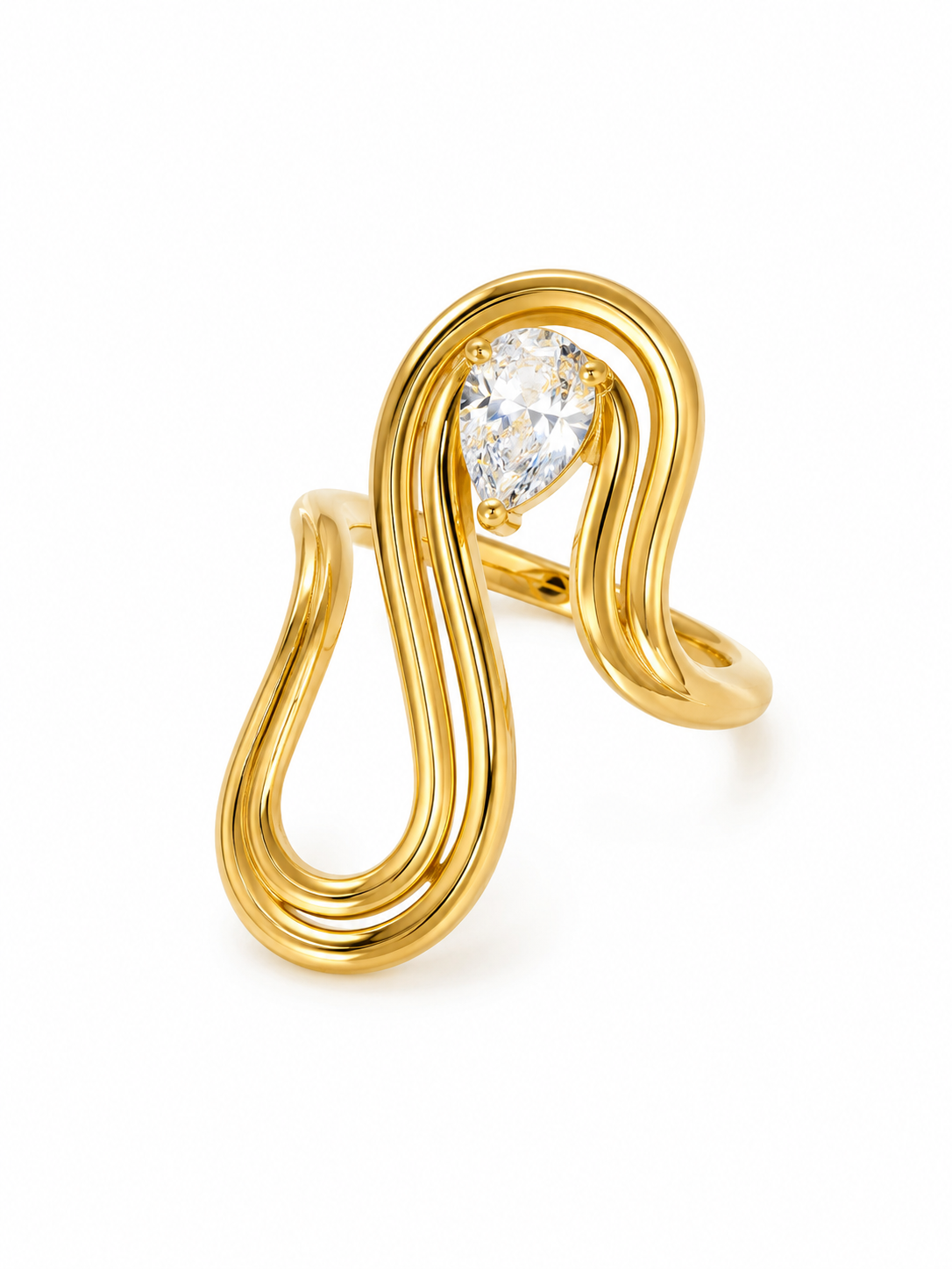 Elara Sculpt Ring – view 4 – Pabeena