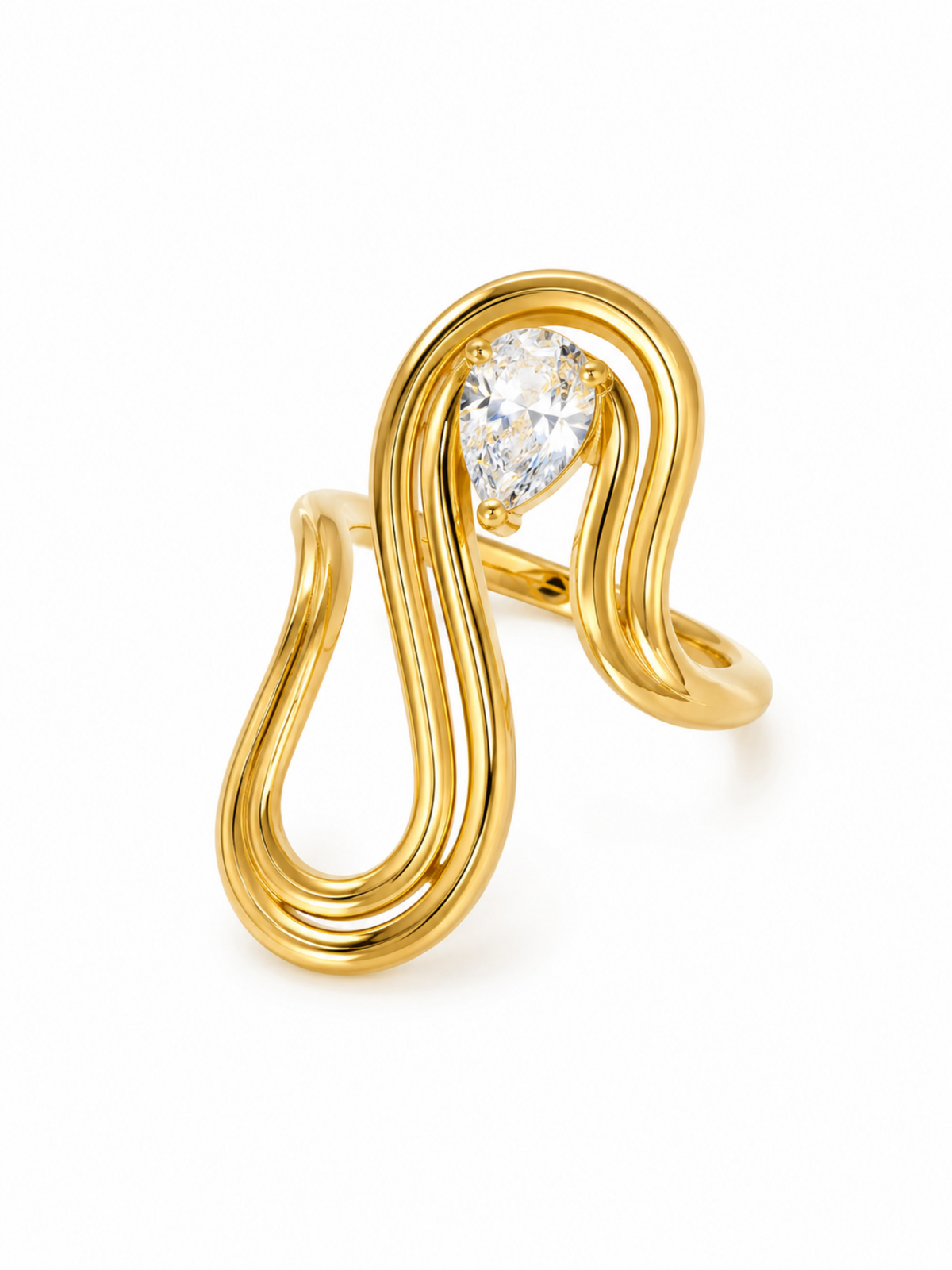 Elara Sculpt Ring – view 4 – Pabeena