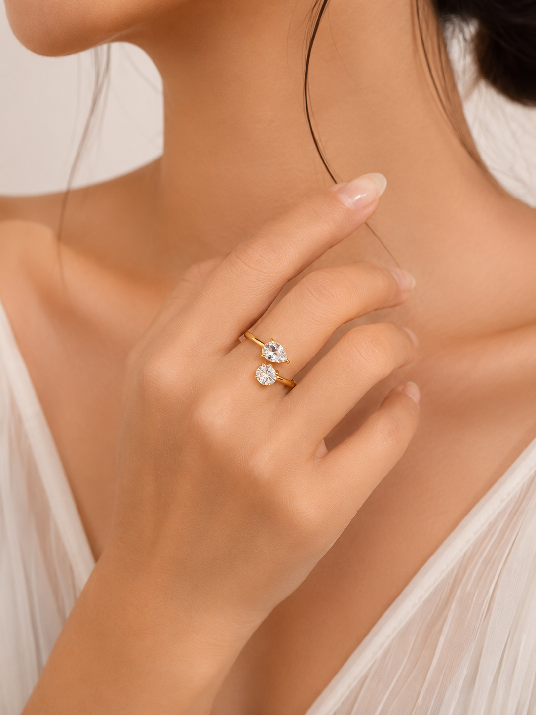 Aurora Duet Ring – view 2 – Pabeena