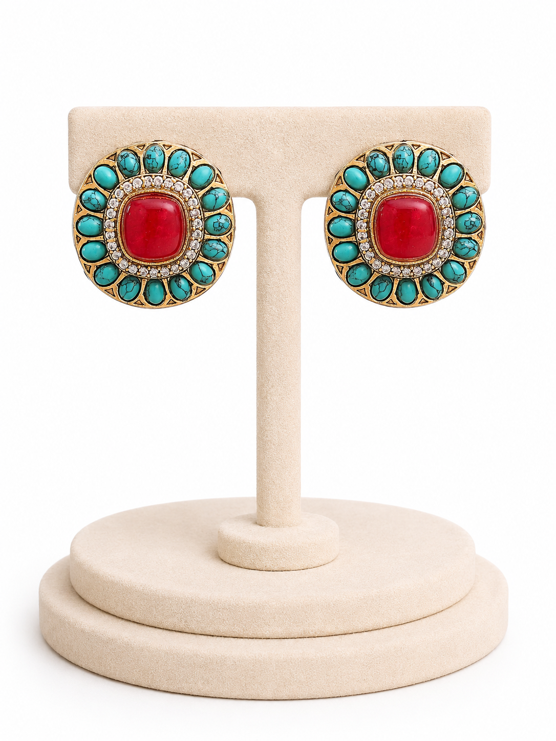 Zohra Royal Enamel Studs - Pabeena